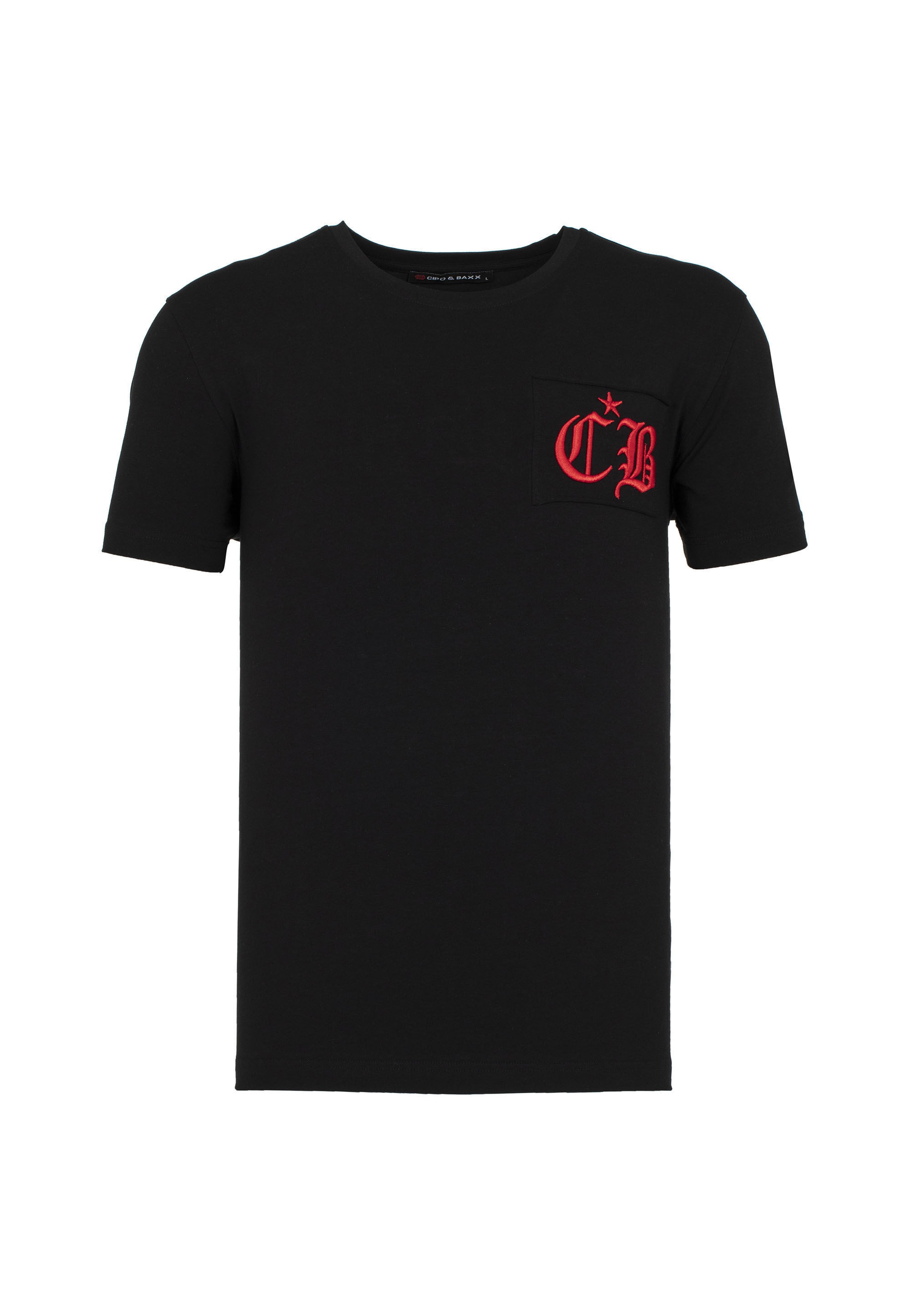 Cipo & Baxx T-Shirt "Markenschriftzug" Cooles Motiv als Eyecatcher günstig online kaufen