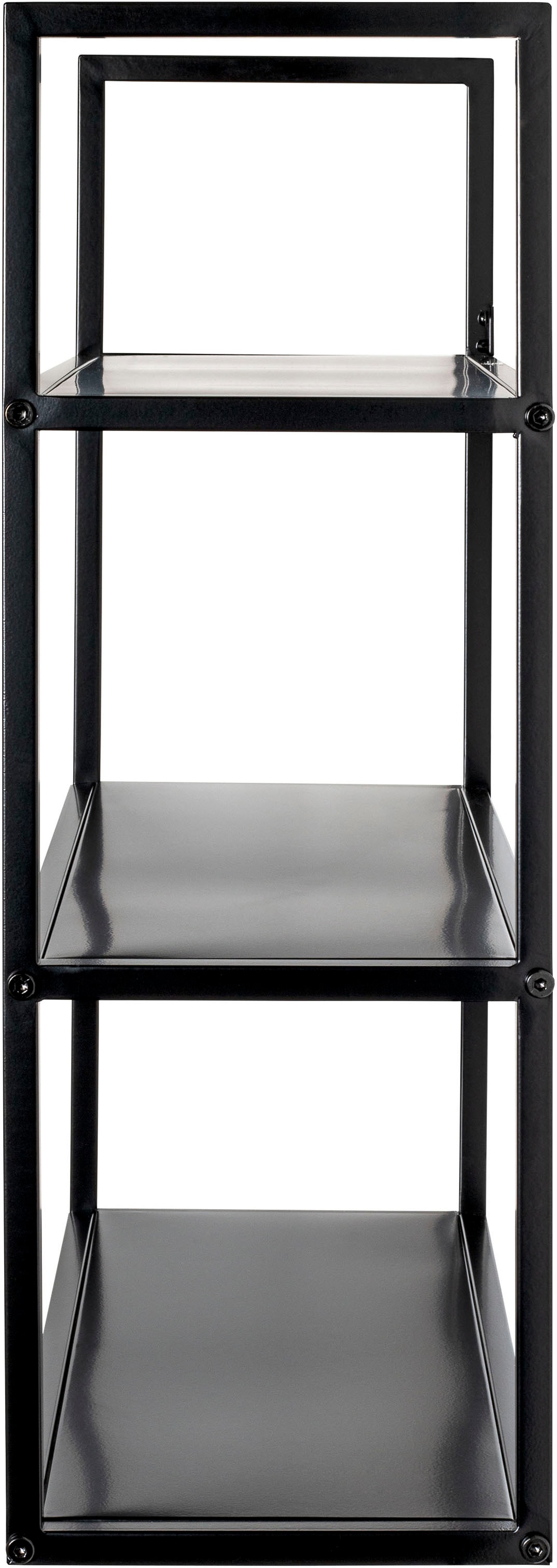 HAKU Wandregal »Hängeregal, Wandboard« rechteckig - aus Metall Schwarz - B/T/H 50/20/58 cm