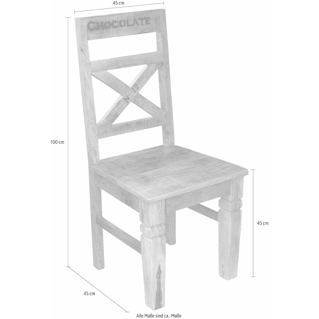 SIT 4-Fußstuhl »Rustic«, (Set), 2 St.