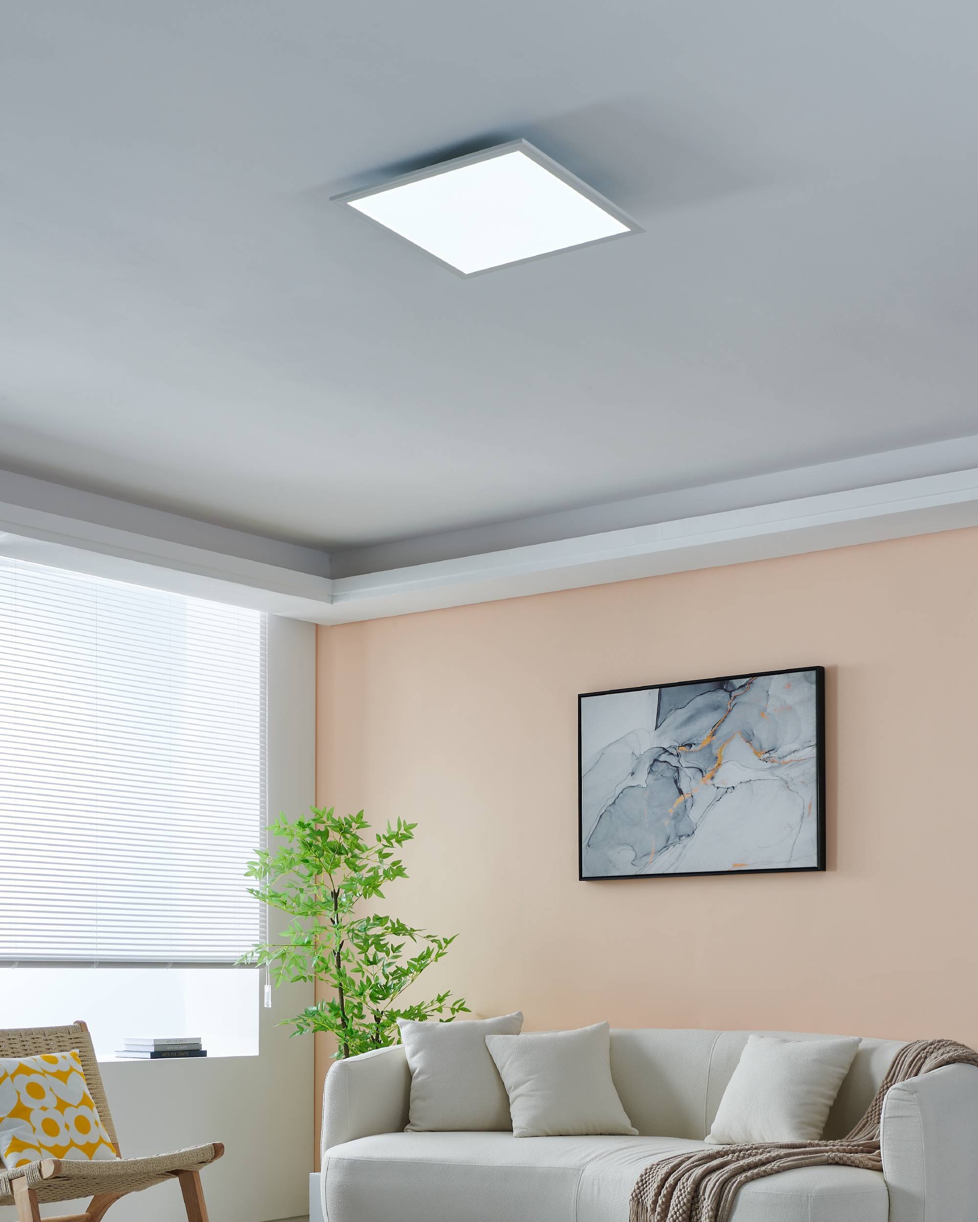 EGLO LED-Deckenleuchte »SALOBRENA-Z«,  in weiß aus Alu / inkl. LED fest integriert - 21,5 Watt 