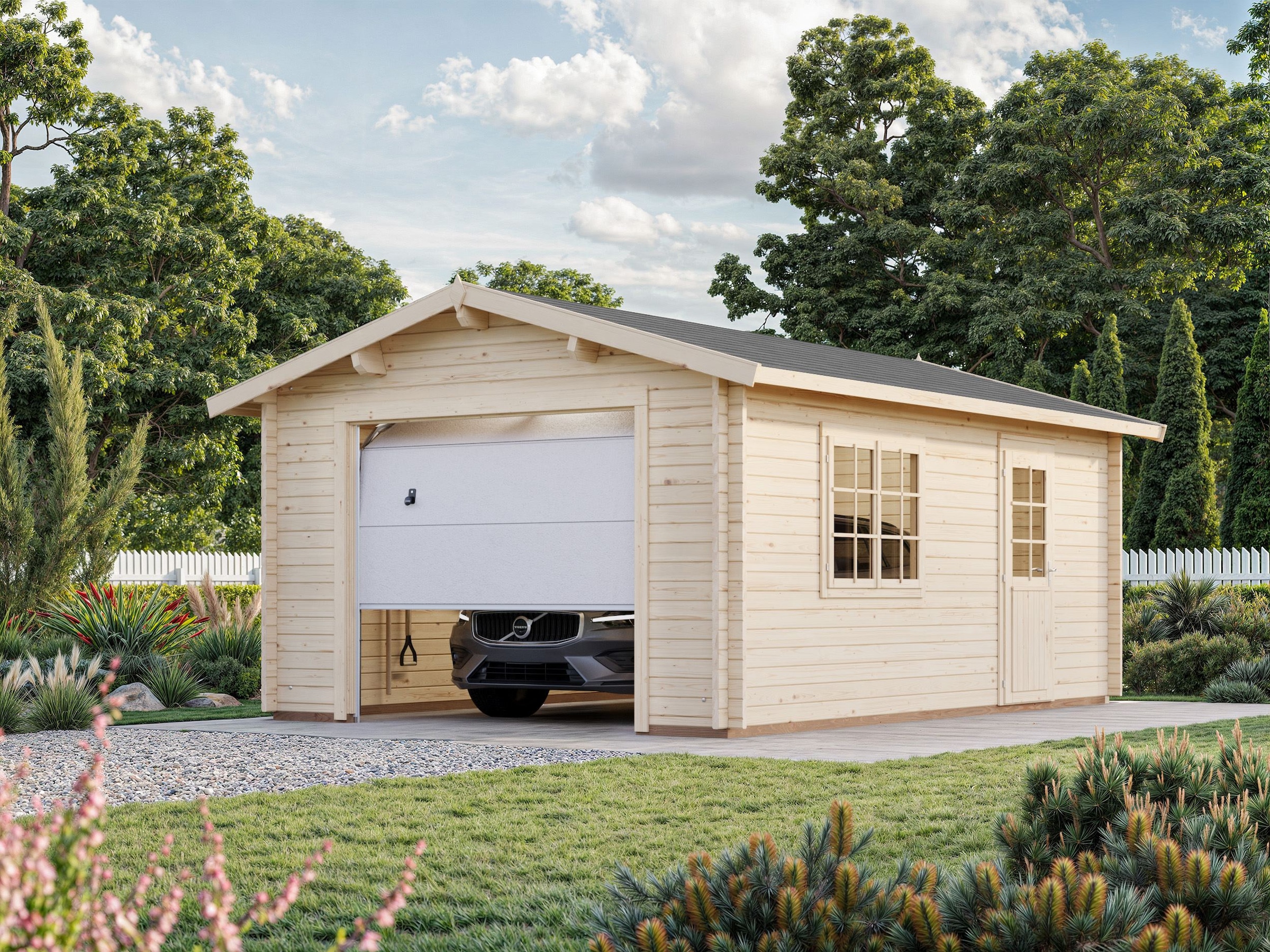 Palmako Garage »Roger, mit Sektionaltor« BxTxH: 426x598x276 cm