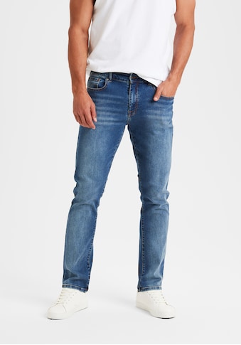 5-Pocket-Jeans »Straight-fit Jeans«, aus elastischer Denim-Qualität
