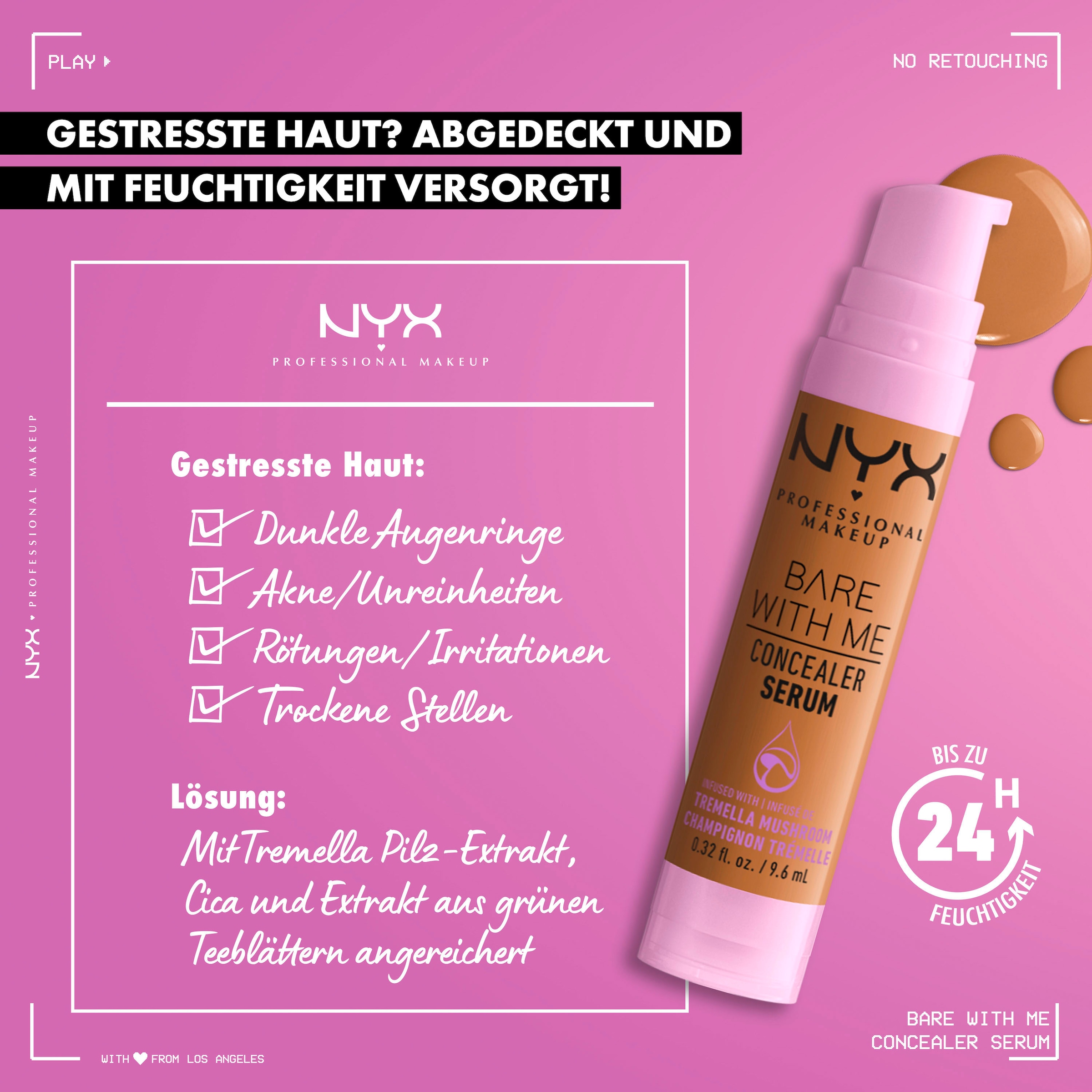 NYX Concealer »Bare With Me Concealer Serum«, mit hoher Deckkraft