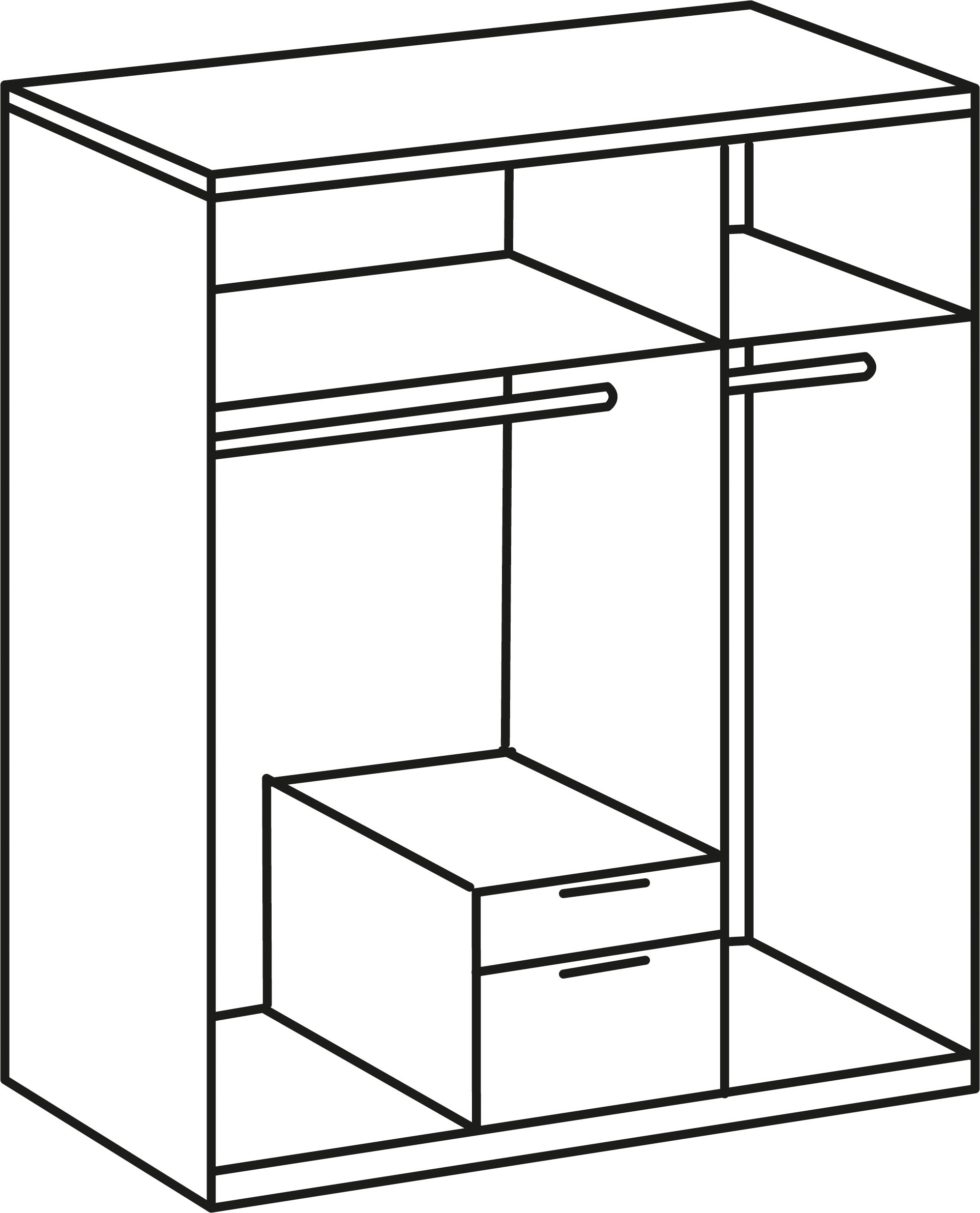 Wimex Kleiderschrank »New York«, wahlweise 208 oder 236cm hoch