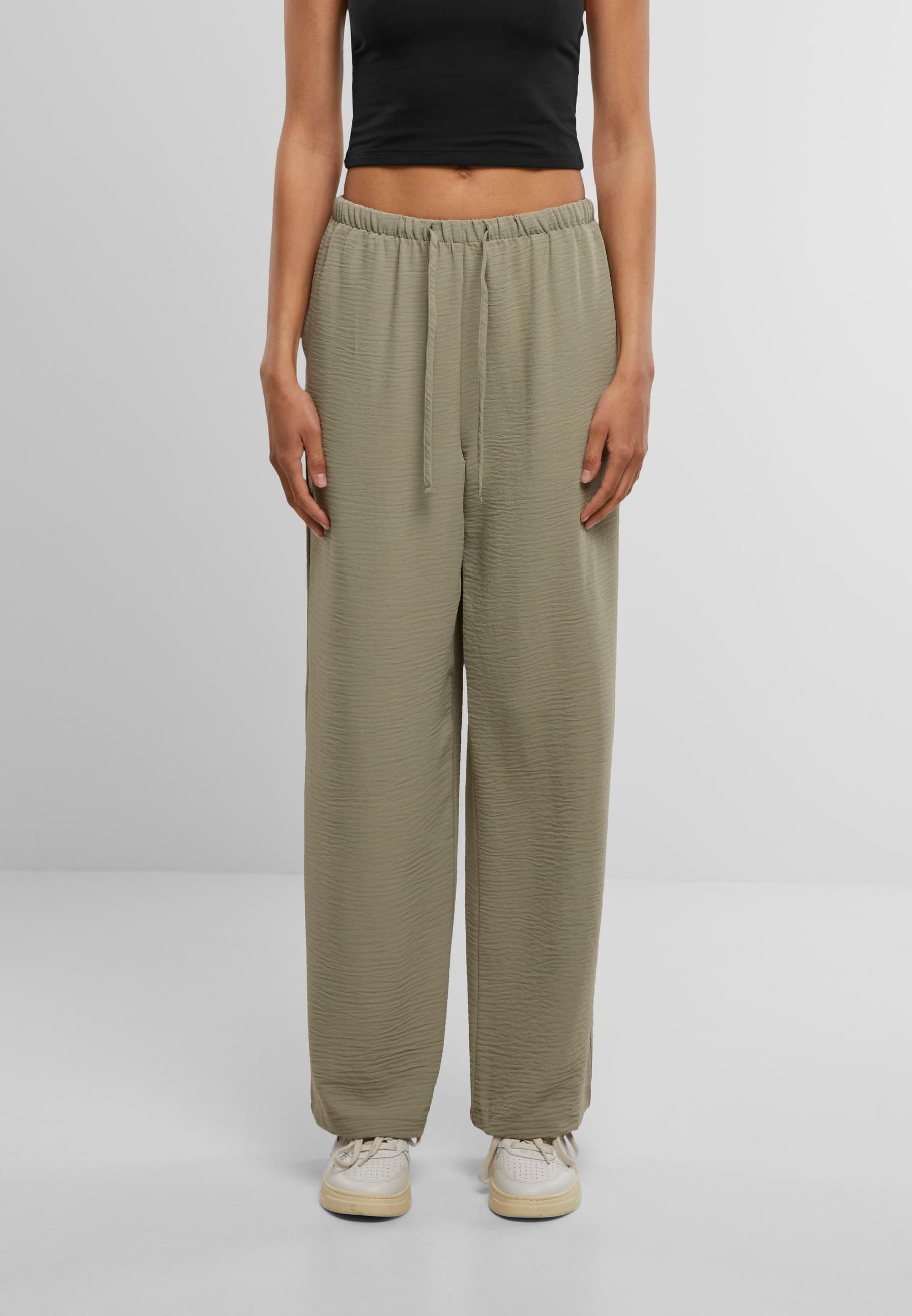 URBAN CLASSICS Stoffhose »Urban Classics Ladies Structured Wideleg Pants«, (1 tlg.)
