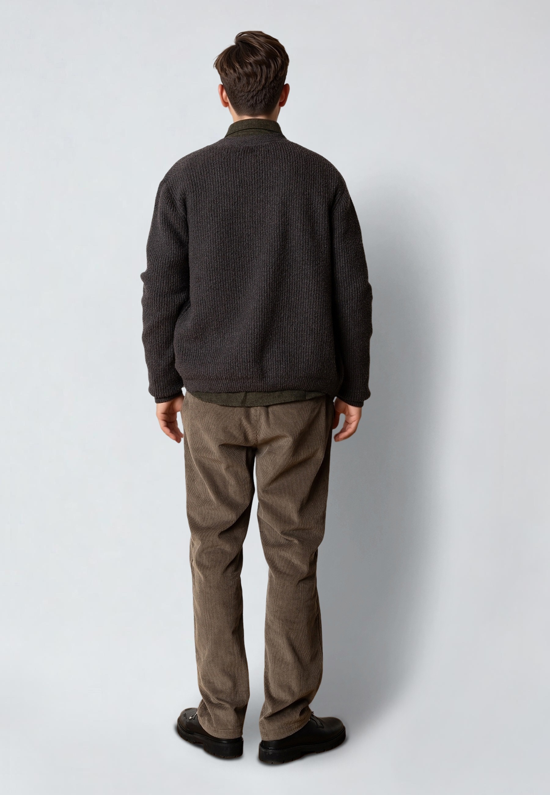 Clean Cut Copenhagen Strickfleecejacke »Clean Cut Copenhagen Brooks Cardigan« 1 Stk. tlg. ohne Kapuze