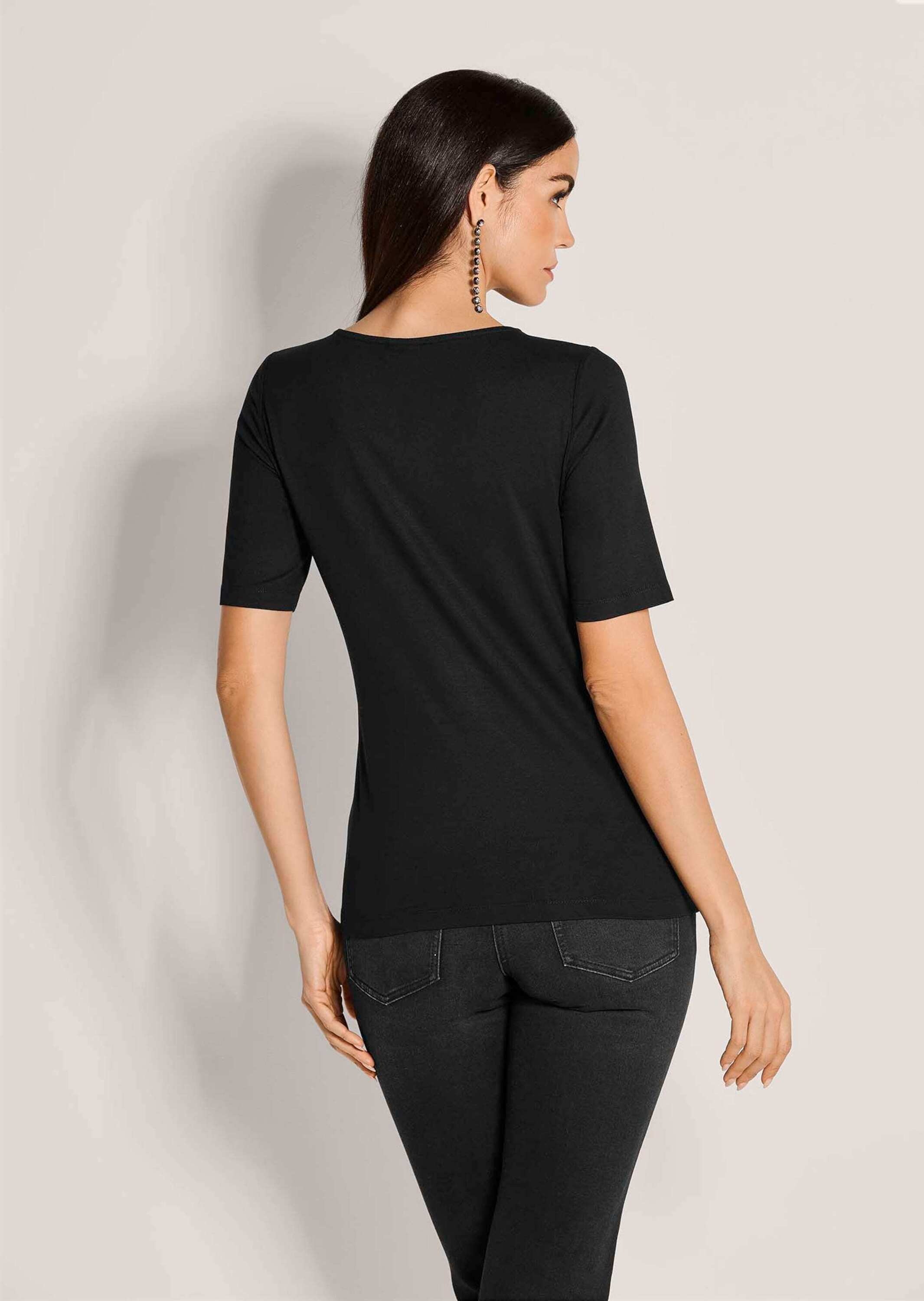 MADELEINE Kurzarmshirt »Shirt Kurzarm-Shirt mit Glanz und Transparenz«