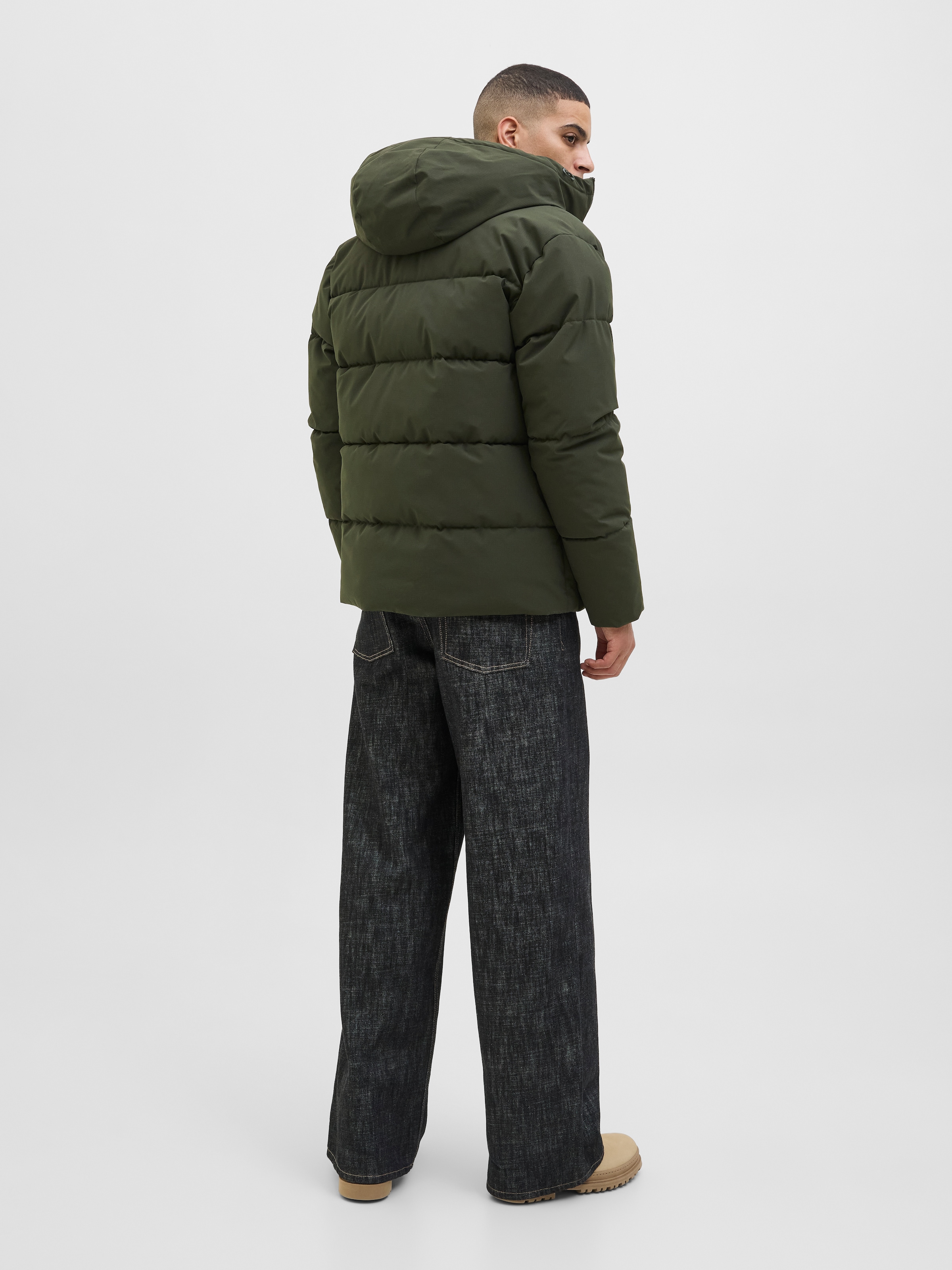 Jack & Jones Steppjacke »JJGLOBAL PUFFER JACKET«, mit Kapuze