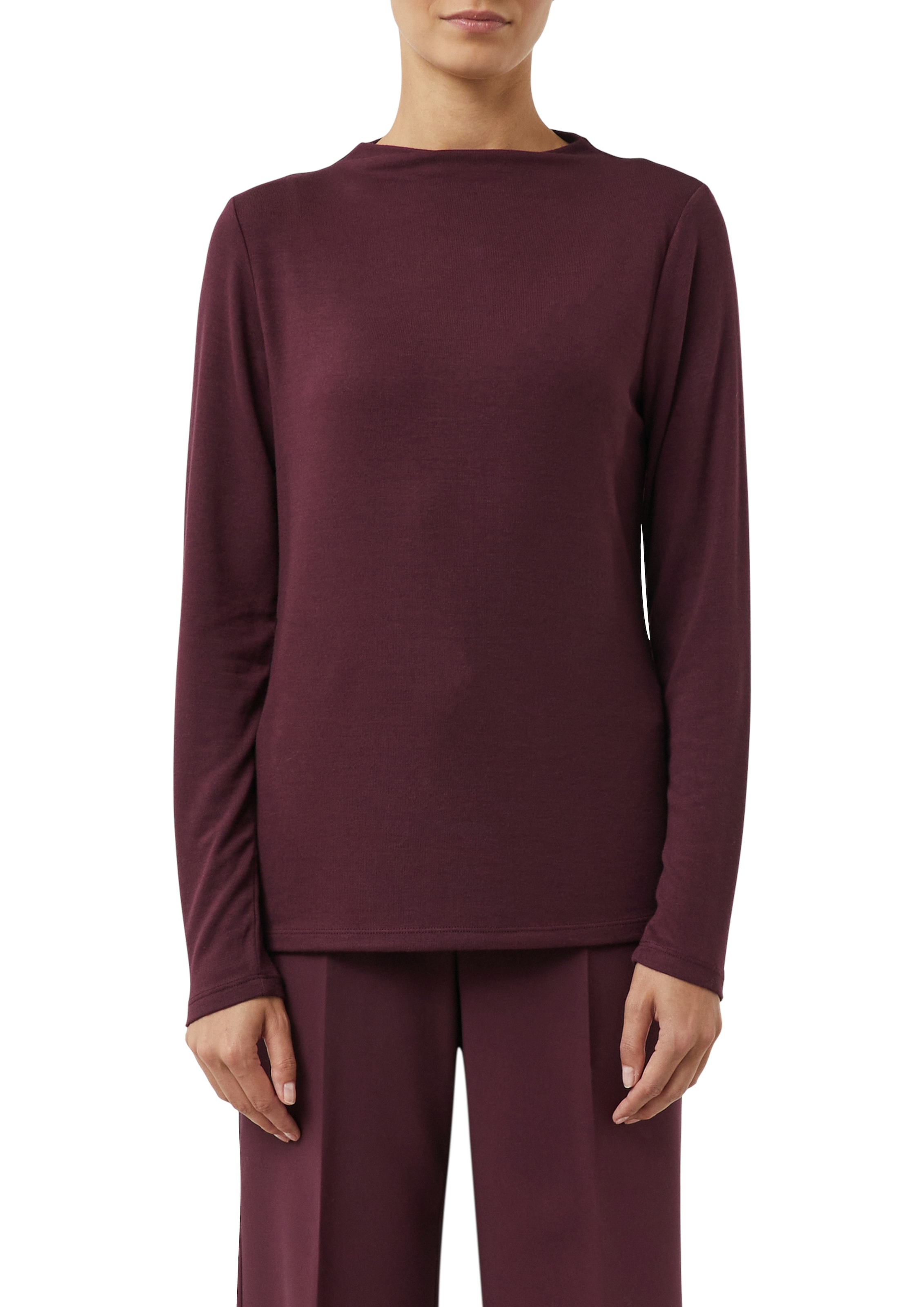 Comma Langarmshirt, mit Stehkragen günstig online kaufen