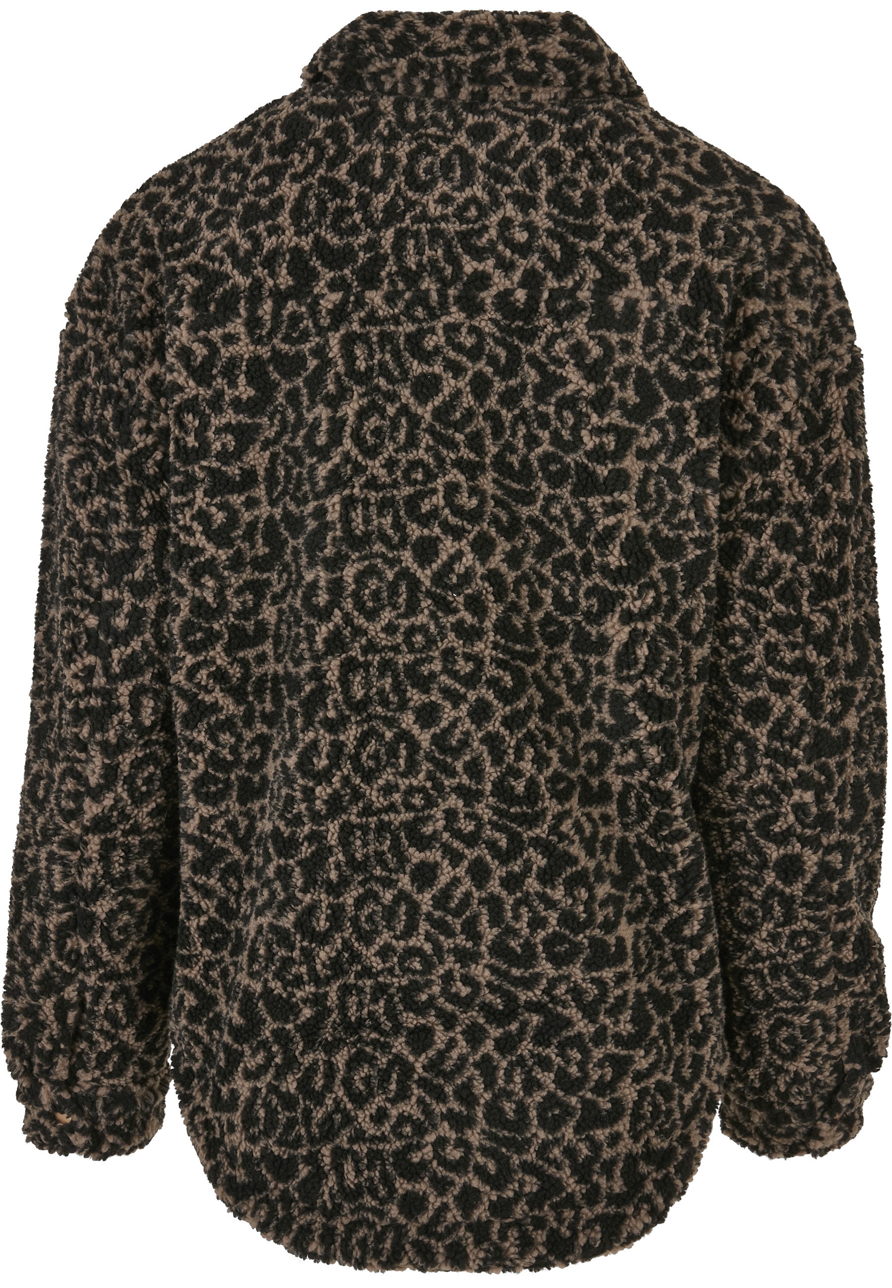URBAN CLASSICS Langmantel »Urban Classics Damen Ladies AOP Sherpa Overshirt«