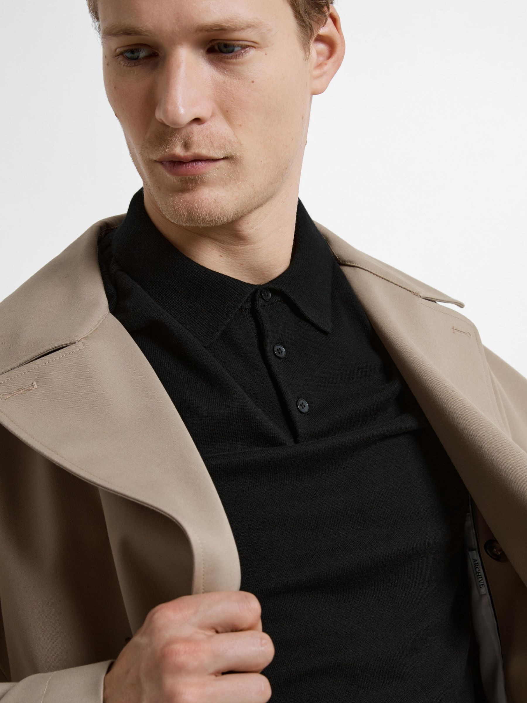 SELECTED HOMME Poloshirt »SLHBERG SS KNIT POLO NOOS«