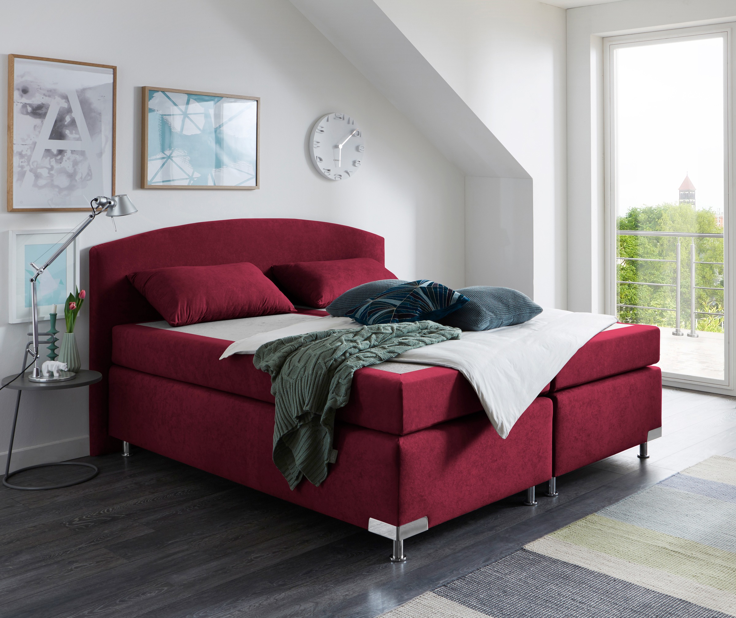 Westfalia Schlafkomfort Boxspringbett "Amsterdam", (Optional mit Topper) günstig online kaufen