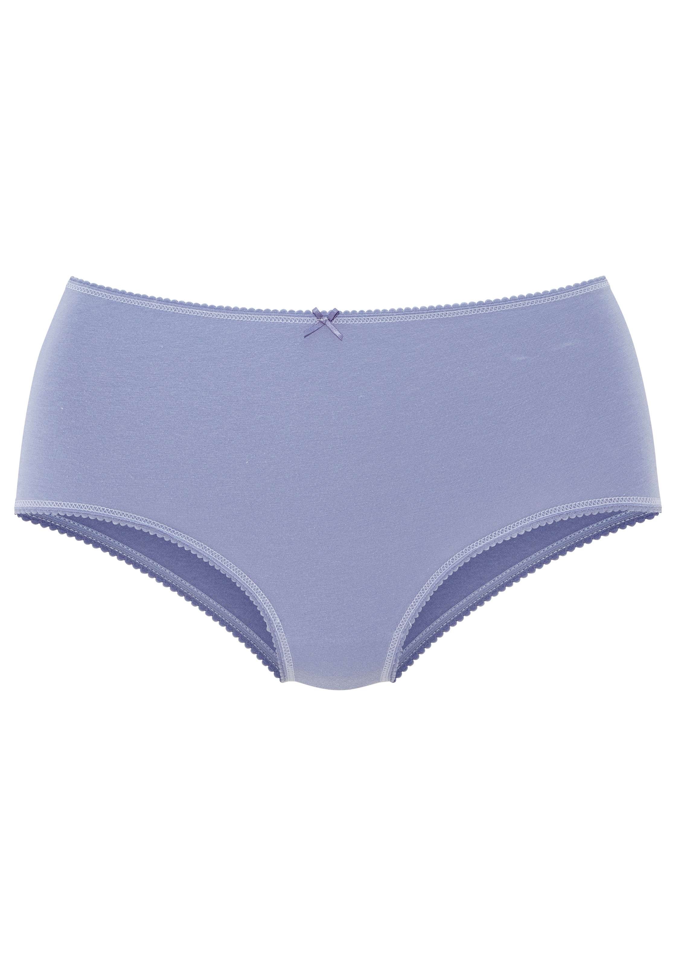 Vivance Taillenslip 5er  Pack,  mit kleiner Häkelkante, elastische Baumwollmischung