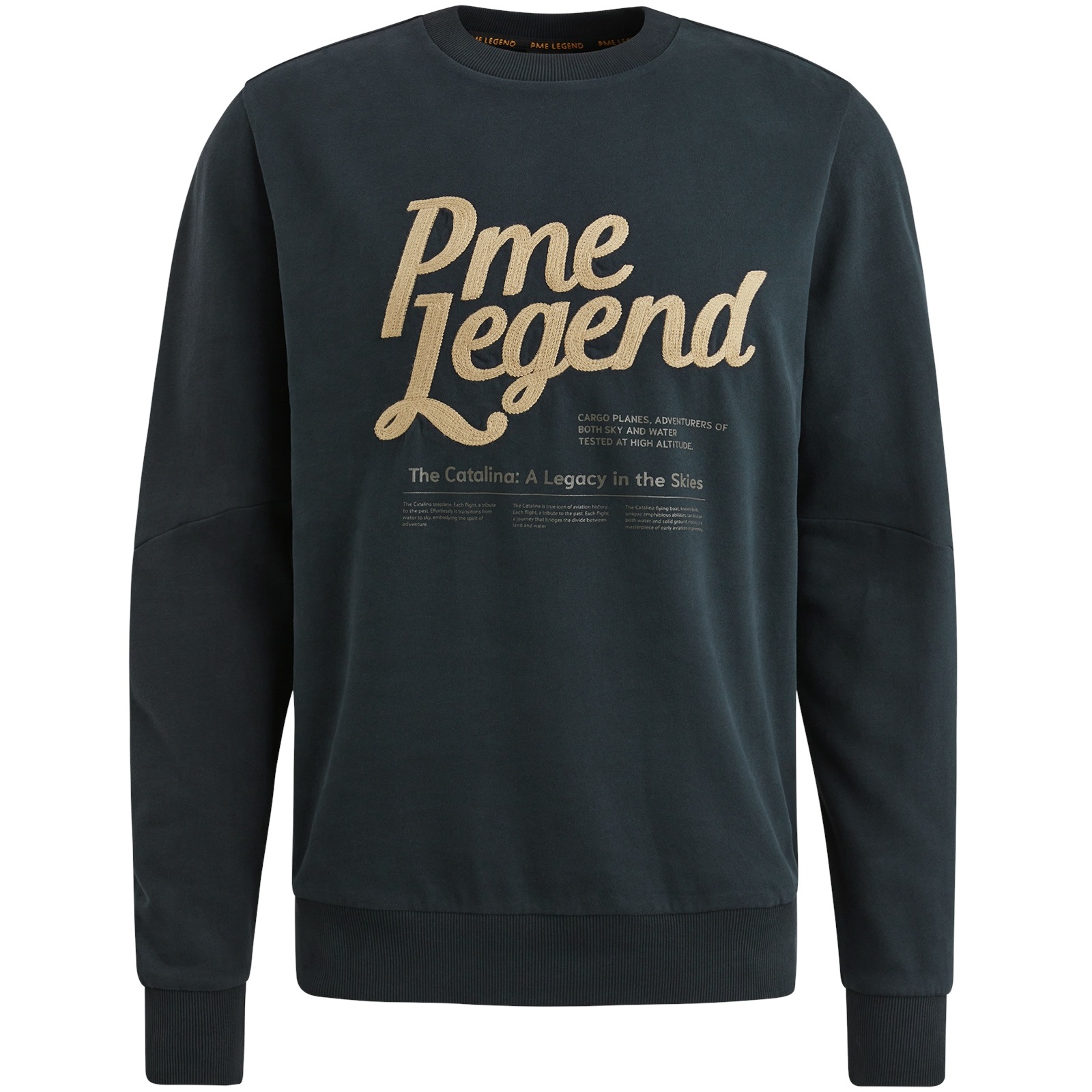 PME LEGEND Sweatshirt, mit Logo Stickerei und Print
