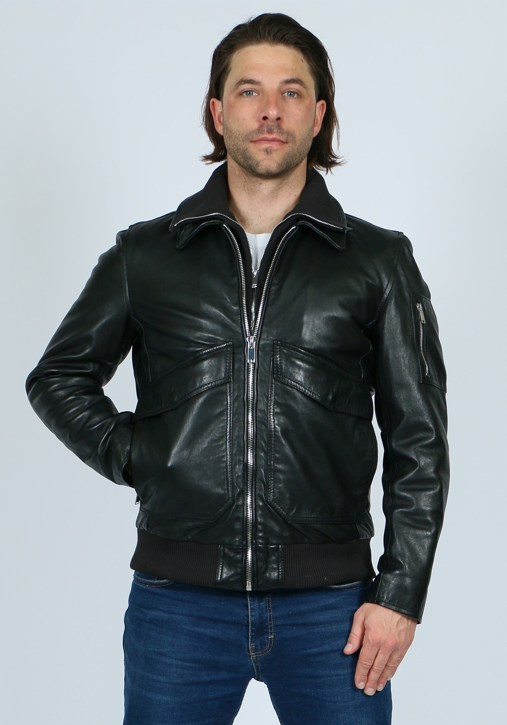 Lederjacke »The Dude-FN«