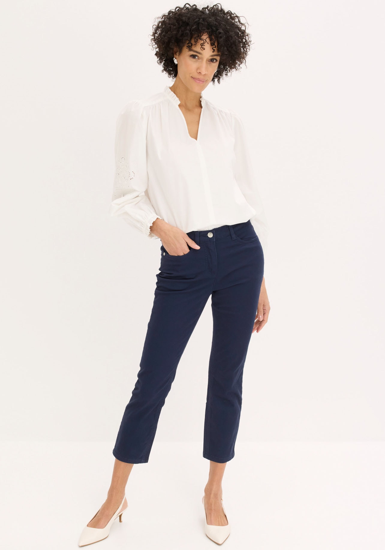 bonprix Stretch-Hose  7/8-Länge, schmale Passform, aus überwiegend Baumwolle