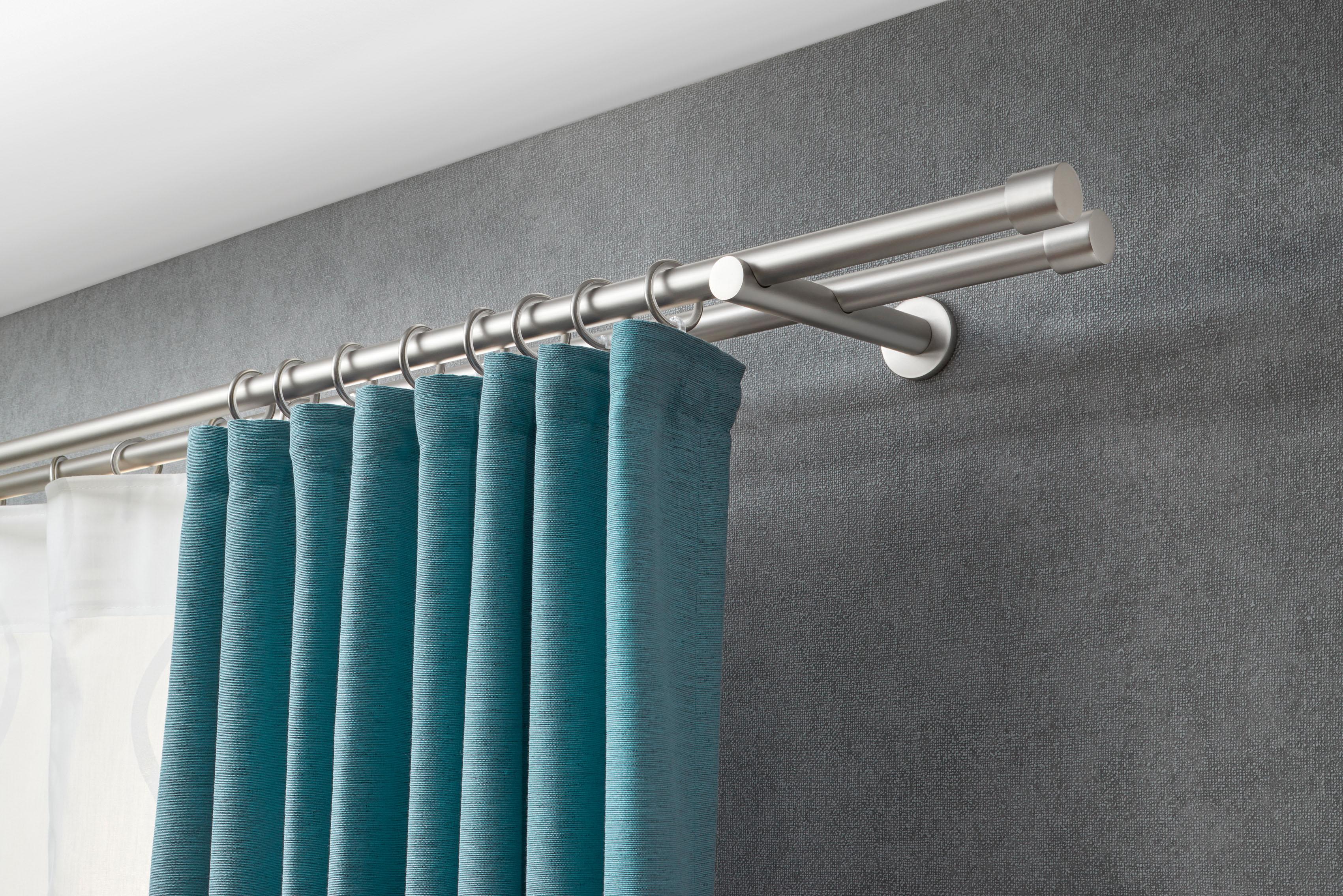 Thumbnail - Good Life Gardinenstange "CAP" Ø 16 mm 2 läufig-läufig Fixmaß mit Ringen