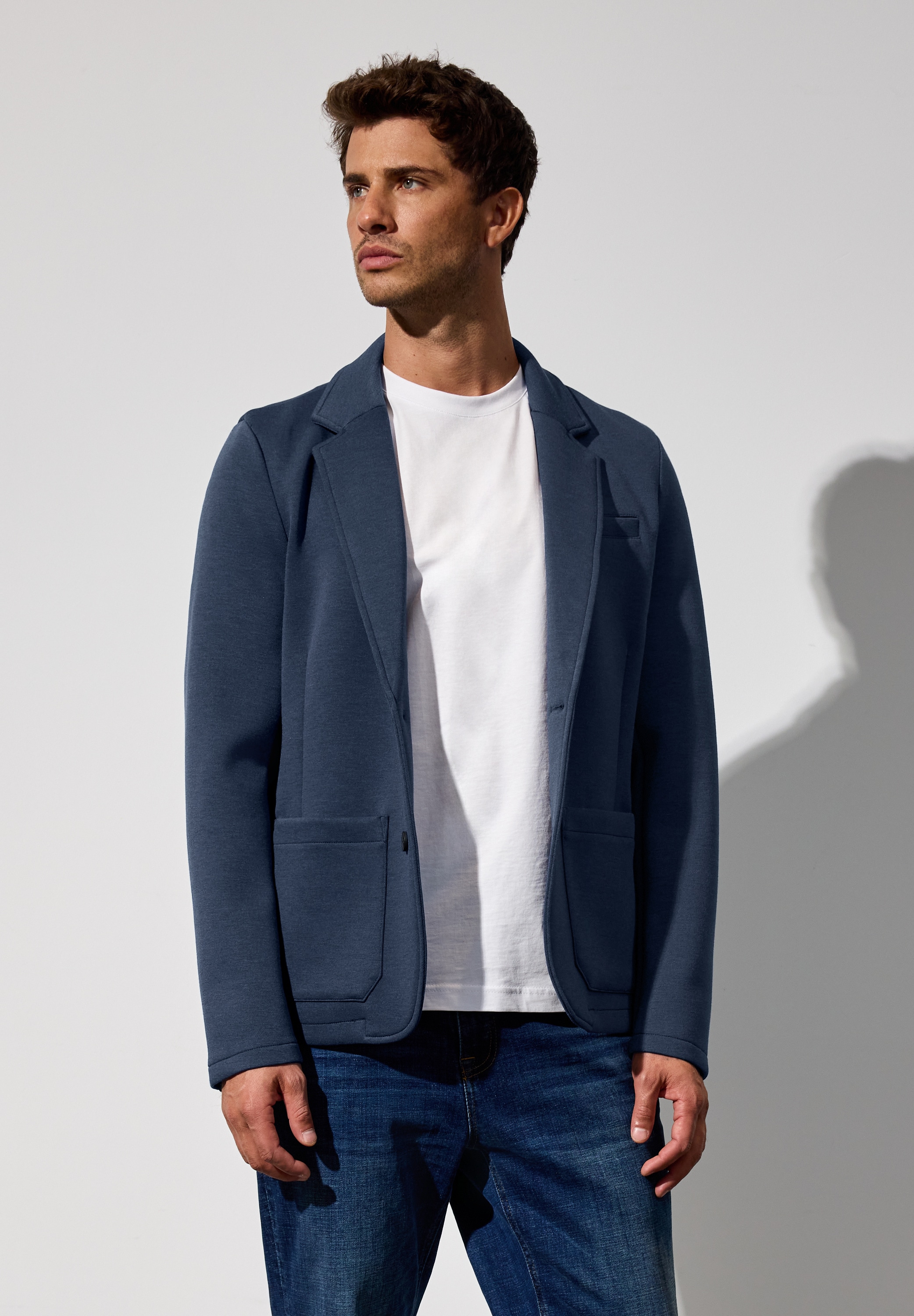 STREET ONE MEN Blouson, ohne Kapuze, aus elastischem Materialmix