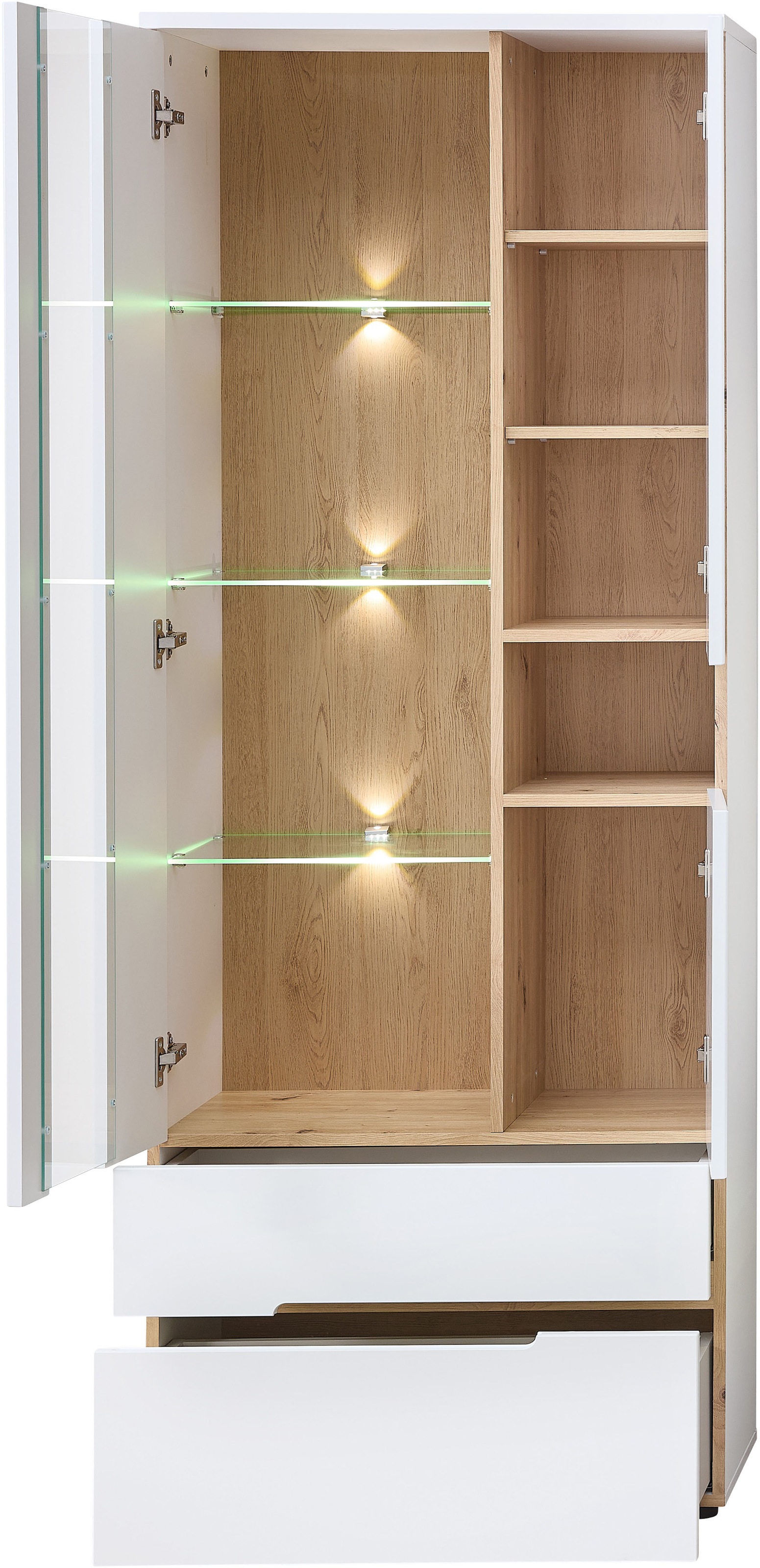 Innostyle Vitrine "Memphis Vitrine, 110x40x65cm (B/H/T)", (1 St.) günstig online kaufen