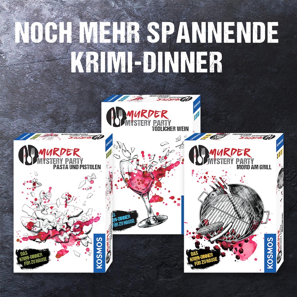 Kosmos Spiel »Murder Mystery Party - Pasta und Pistolen«