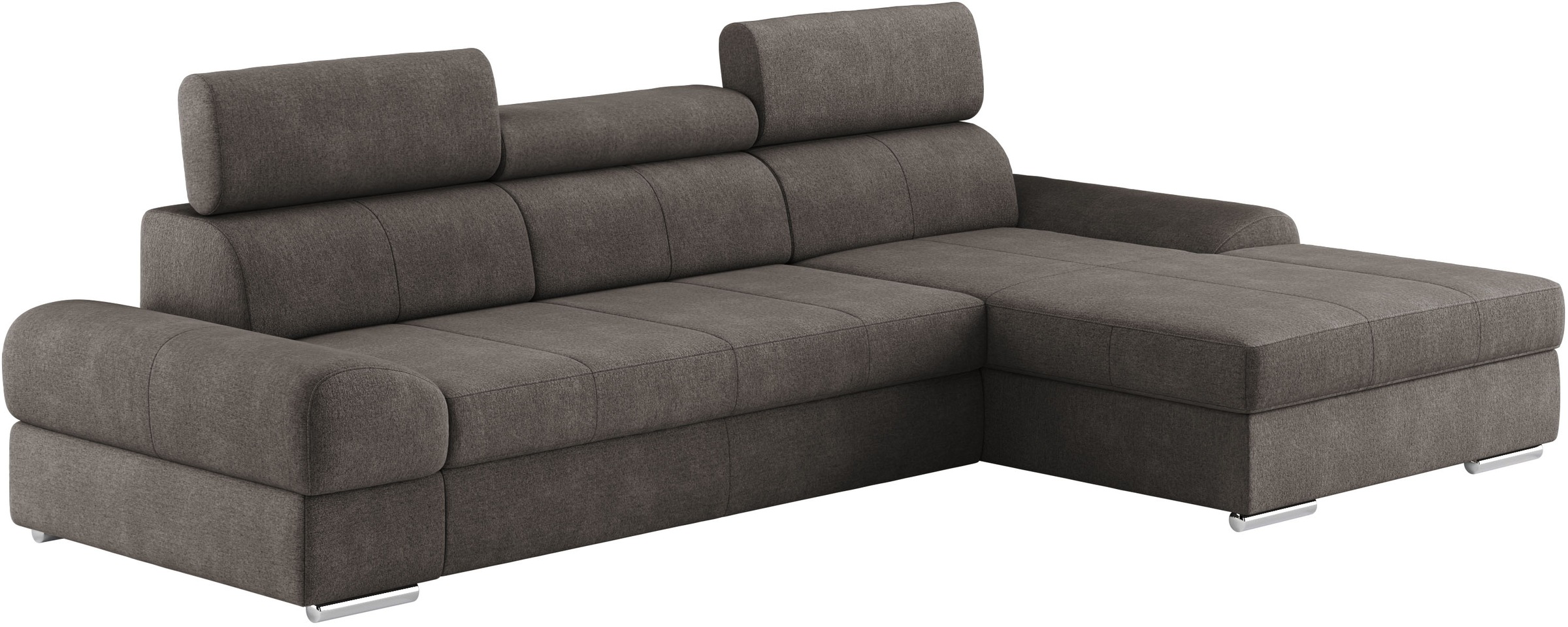 sit&more Ecksofa »Broadway L-Form«, inklusive Kopfteilverstellung, wahlweise mit Bettfunktion