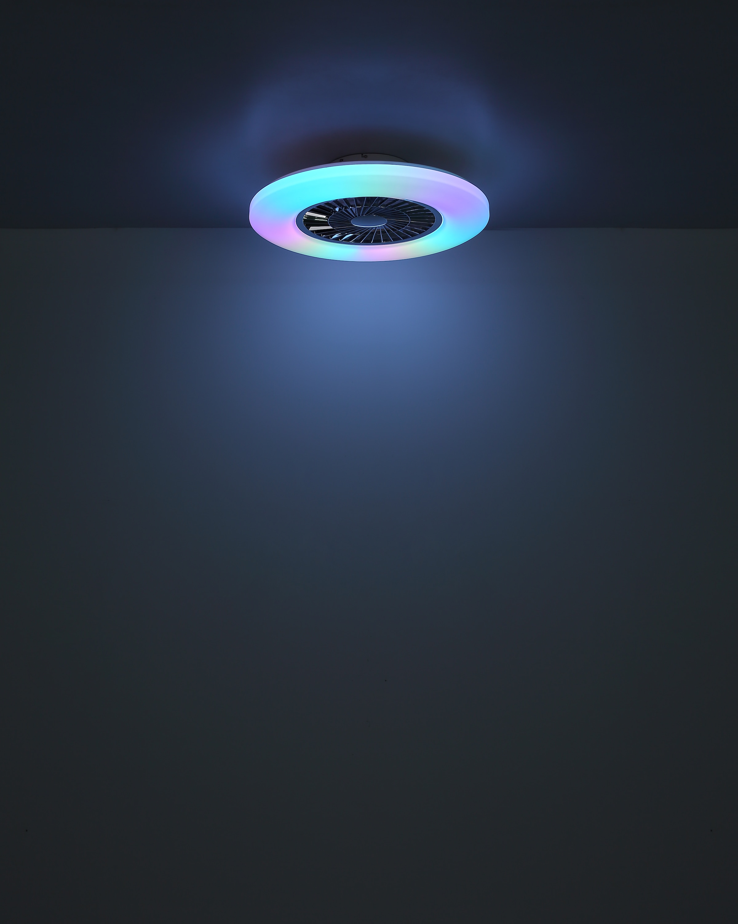 GLOBO LIGHTING Deckenleuchte »ALVA«, Leuchtmittel LED-Modul | LED fest integriert, Ventilator/ Büro / Wohnbereich / Schlafzimmer / weiß / Flügel innen