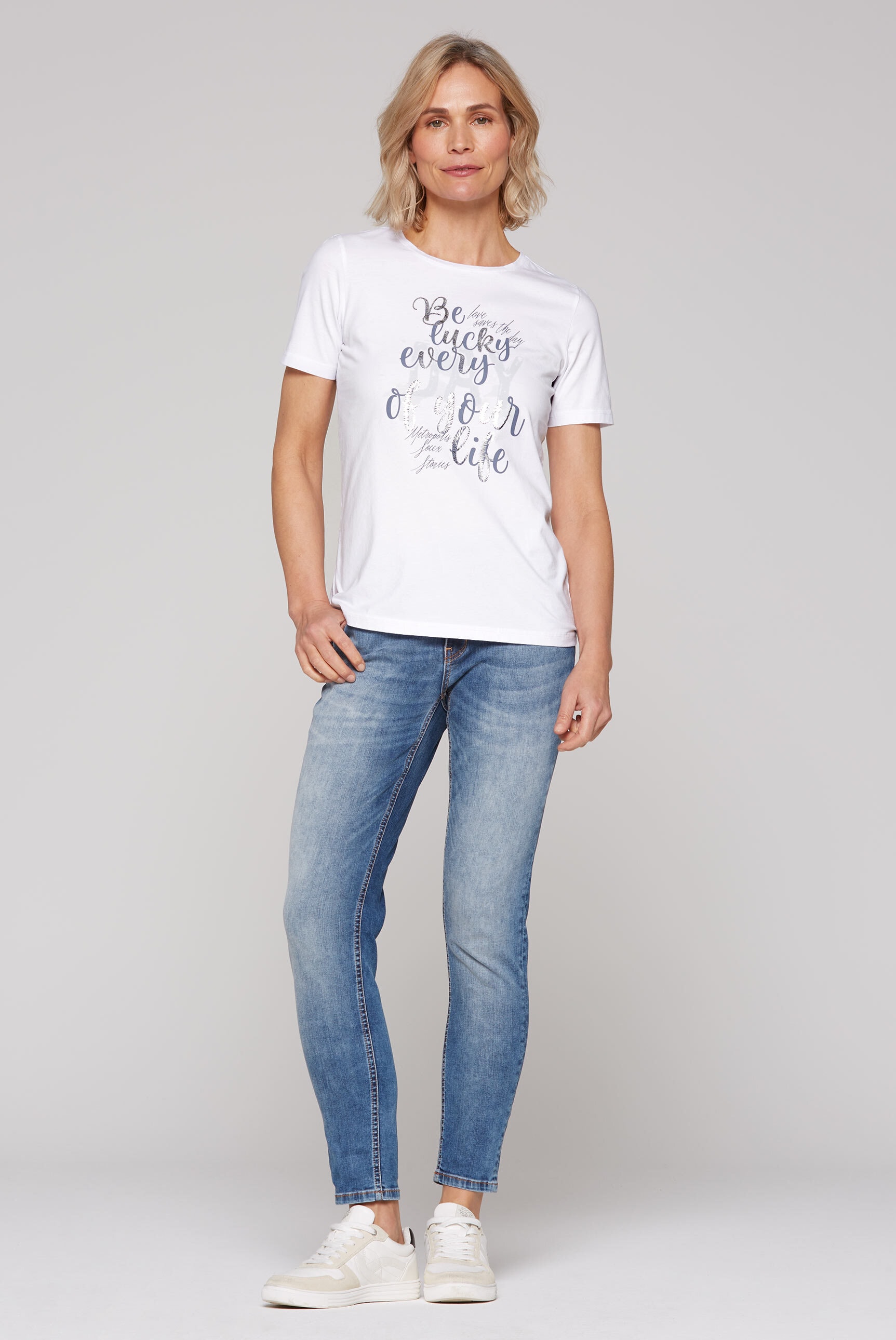 SOCCX Rundhalsshirt, aus Baumwolle