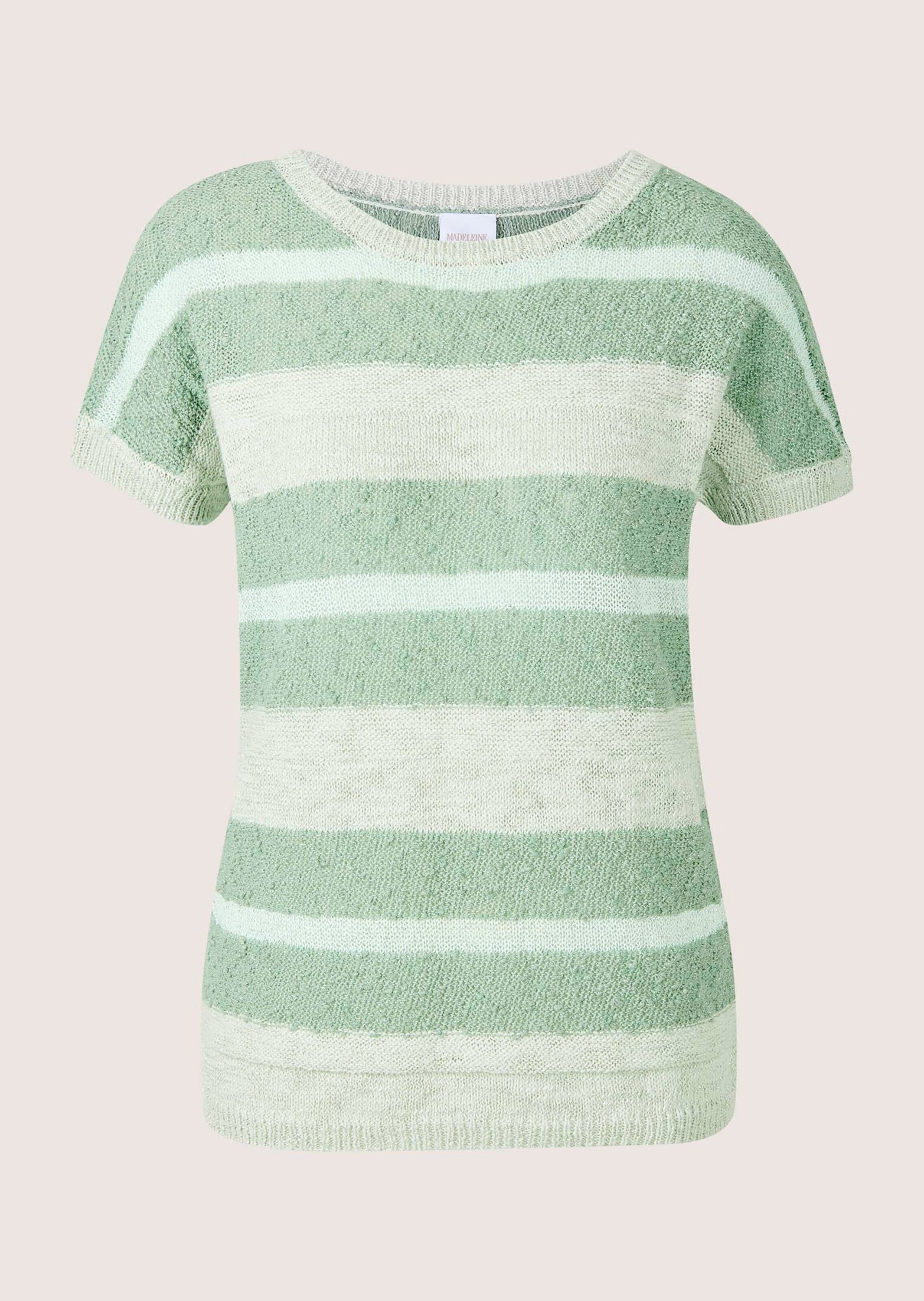 MADELEINE Longpullover "Pullover Kurzarm-Pullover mit Glanz-Effekt" günstig online kaufen