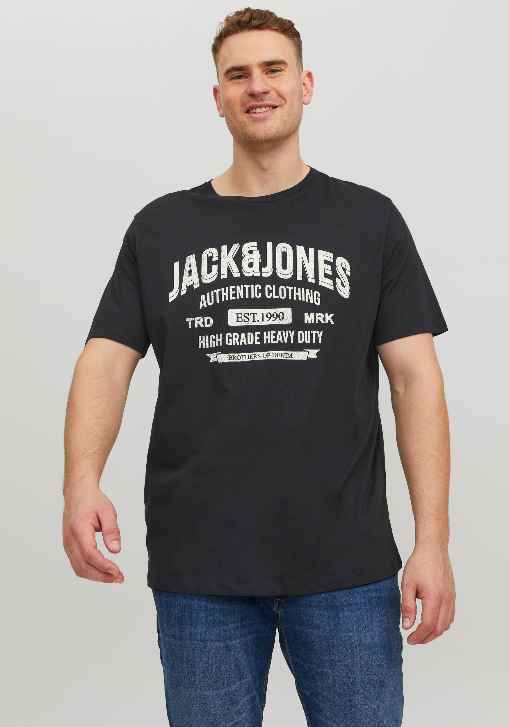 Jack & Jones PlusSize Rundhalsshirt »JJEJEANS TEE SS O-NECK NOOS 22/23 PLS« kaufen
