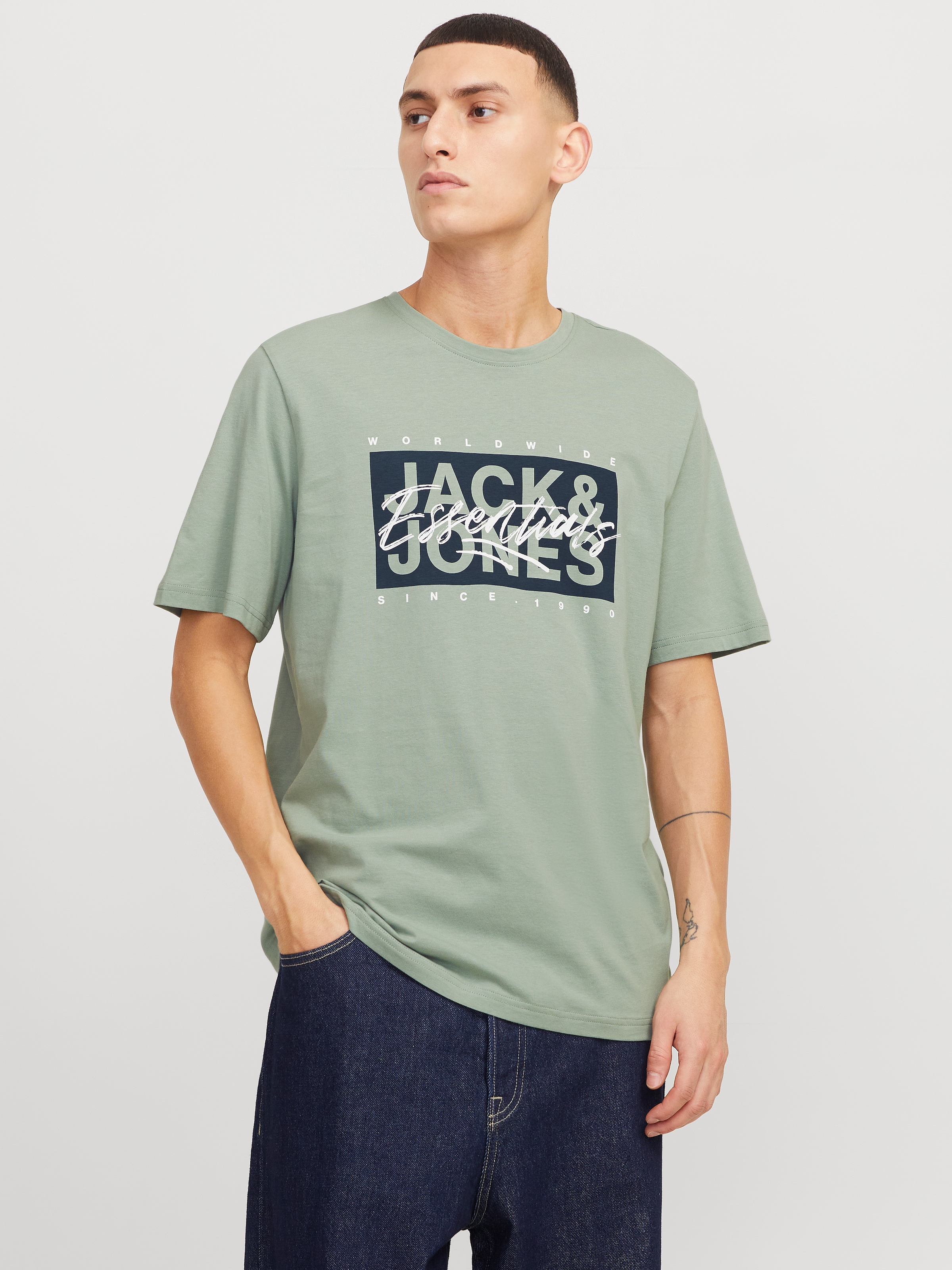 Jack & Jones Print-Shirt "JJCOLTON TEE SS CREW NECK" günstig online kaufen