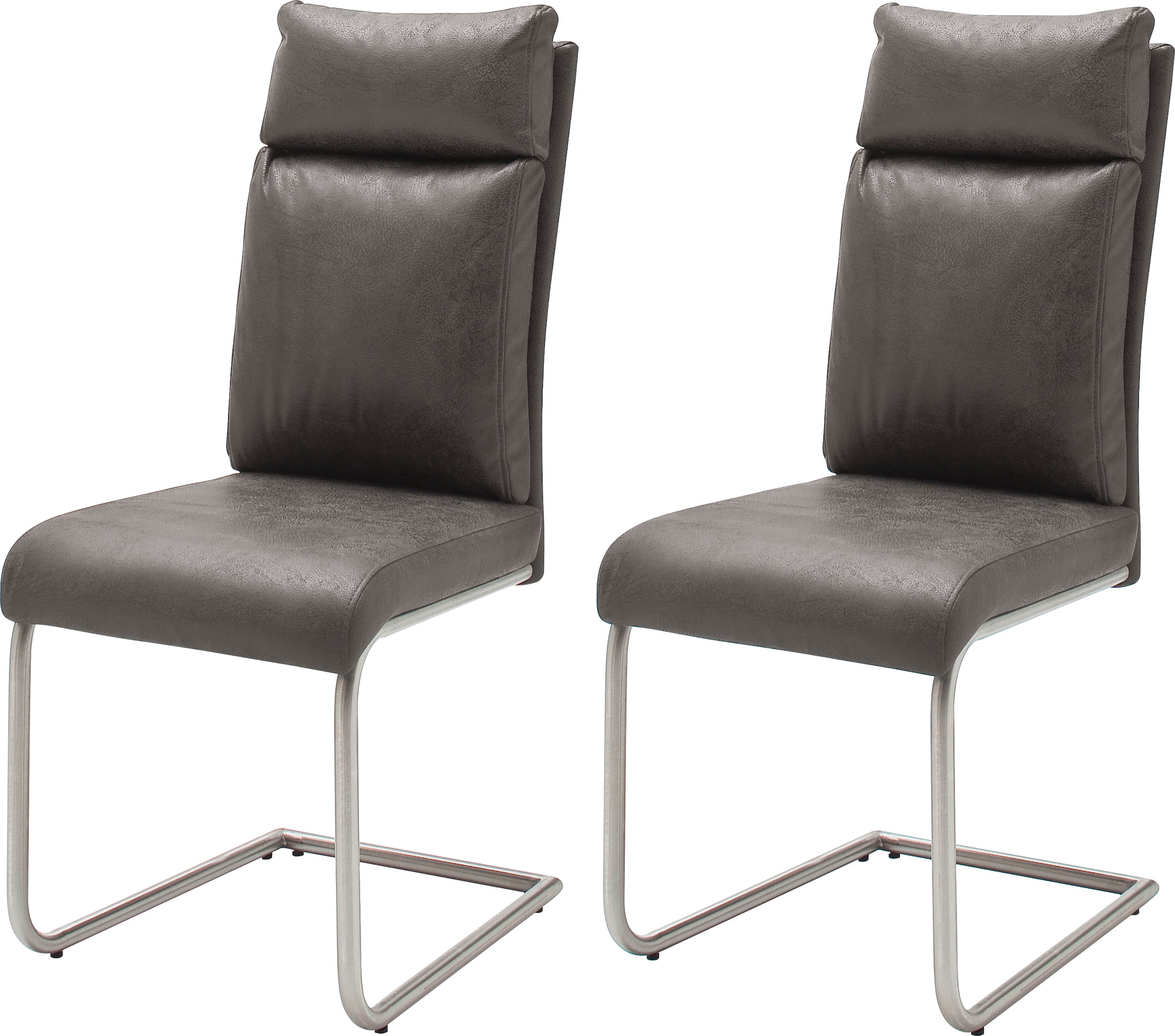 MCA furniture Freischwinger "PIA" (Set) 2 Stk. Stoffbezug Stuhl belastbar b günstig online kaufen