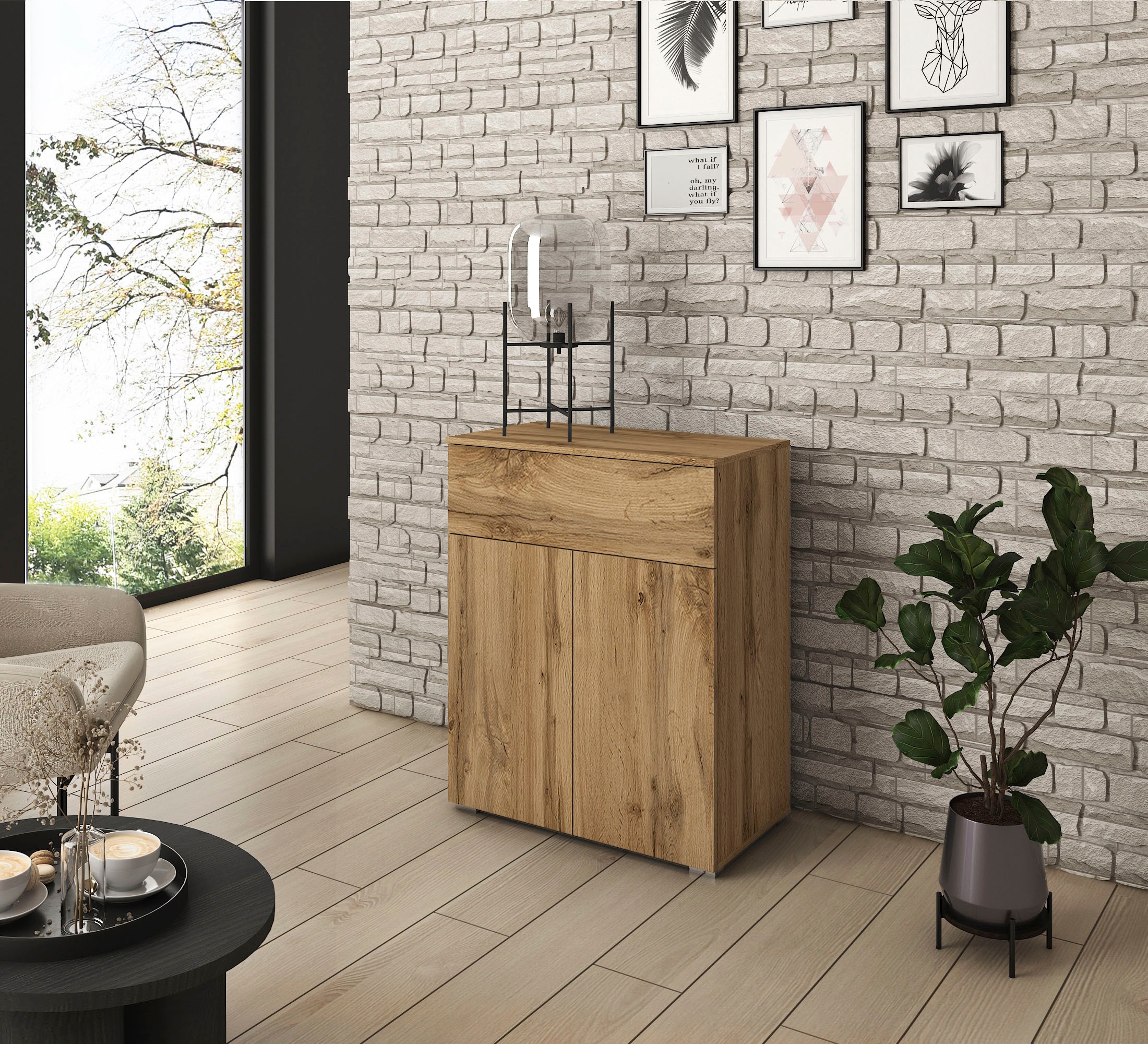 INOSIGN Sideboard "PARIS" 1 Stk. tlg. Moderne 72cm breite grifflose Kommode günstig online kaufen