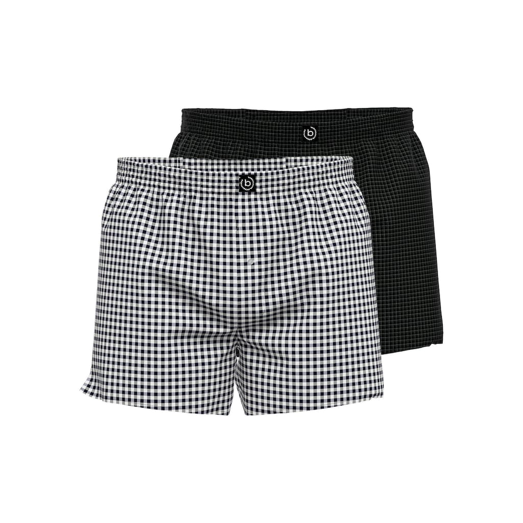 bugatti Boxershorts »Helsinki«, (2 St.), mit lässigem Fit