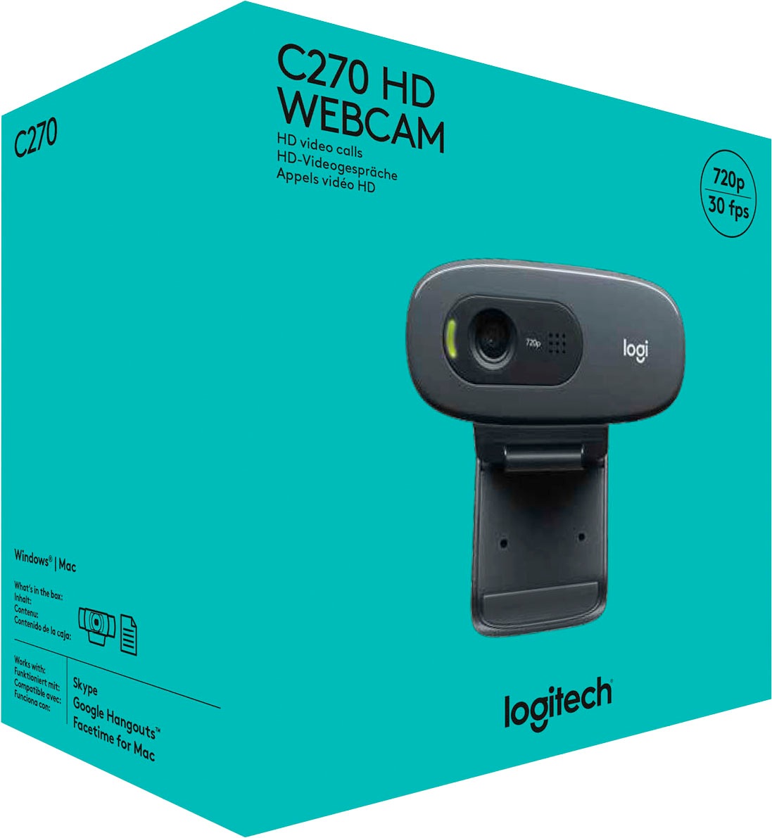 Logitech Webcam »C270«, HD