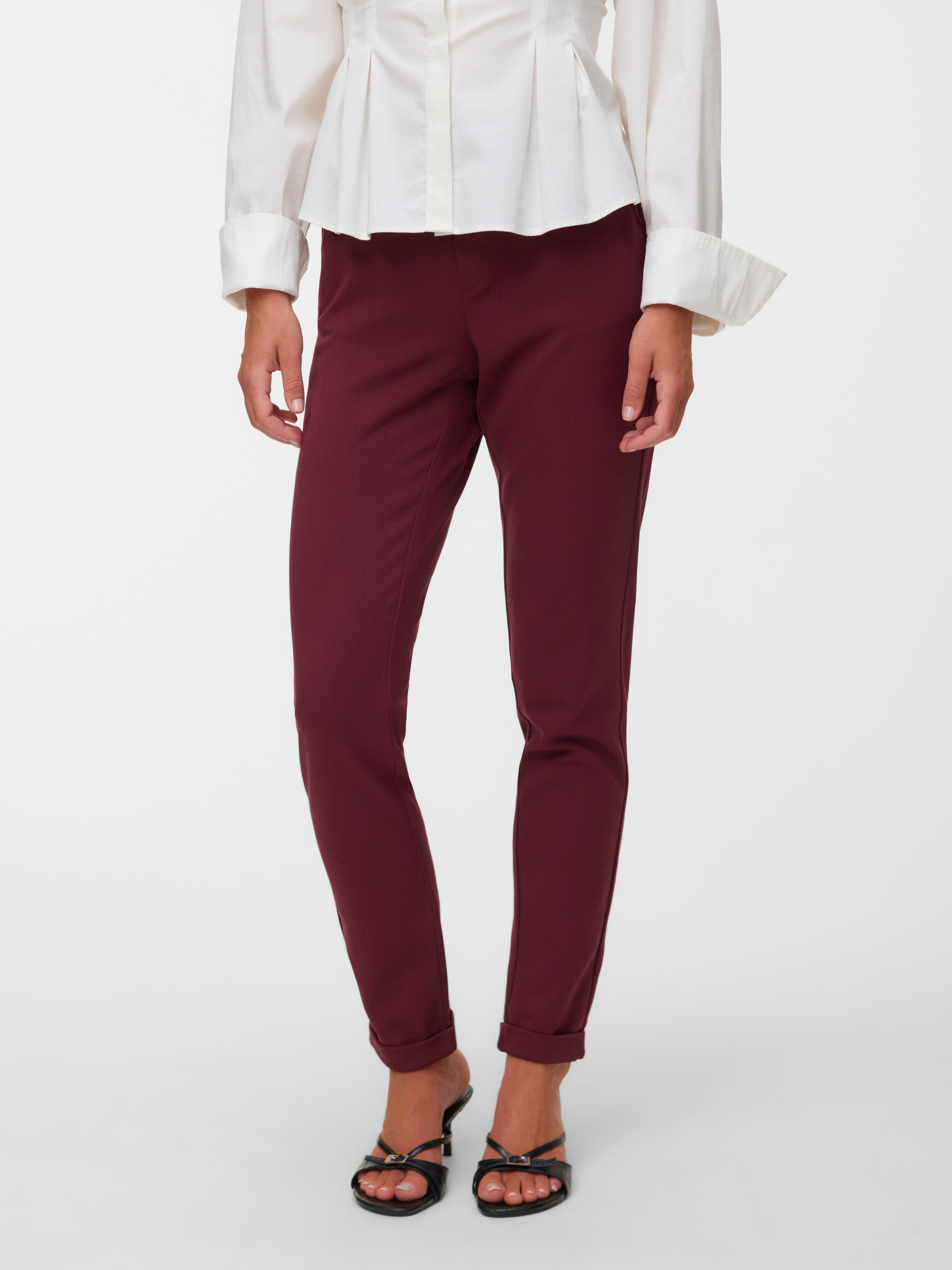 Vero Moda Anzughose "Vmmaya Mr Loose Solid Pant Noos" Materialmix