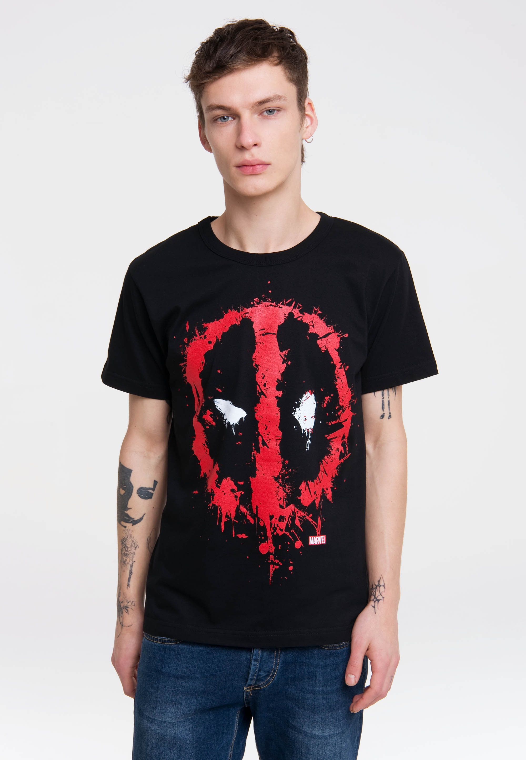 LOGOSHIRT T-Shirt "Marvel Deadpool Face", mit coolem Print günstig online kaufen