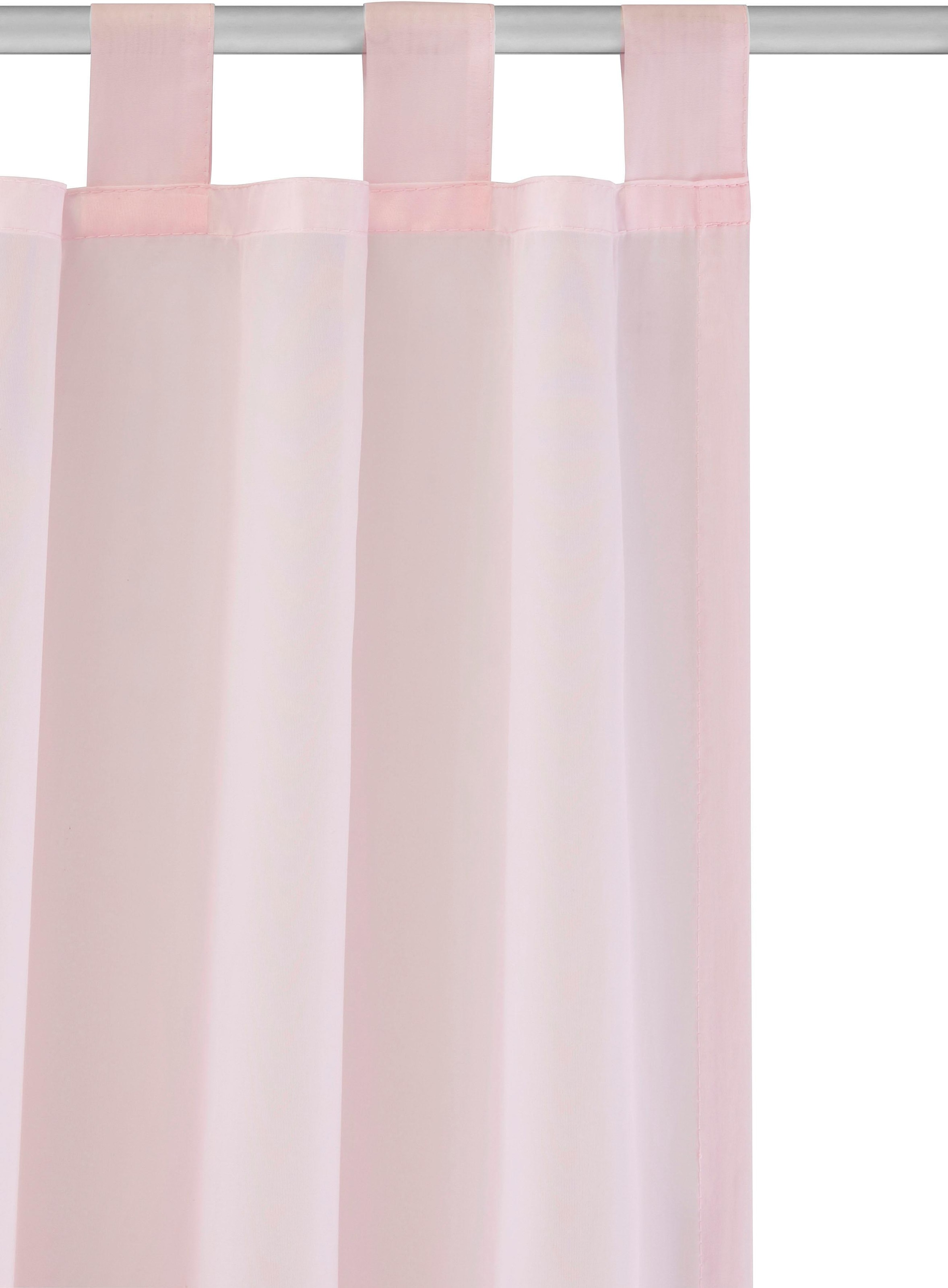 OTTO home Gardine »XANA mit Ösen, Kräuselband oder Schlaufen« Schlaufen 1 Stk. tlg. Bestseller, einfarbig, 1 bzw. 2 Schals, pflegeleicht, Schal,