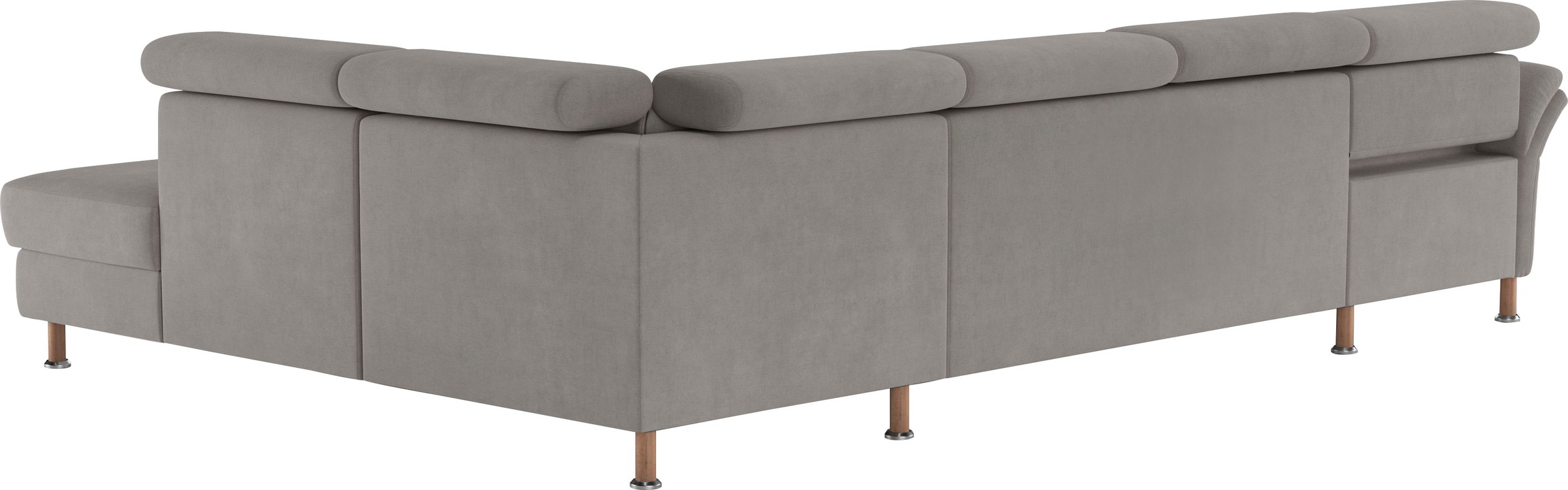 Wohnlandschaft HOME AFFAIRE "Calypso U-Form", grau, B:334cm H:85cm T:227cm, 100%Polyester, Sofas, Wohnlandschaft, wahlweise mit motorischer Relaxfunktion 6