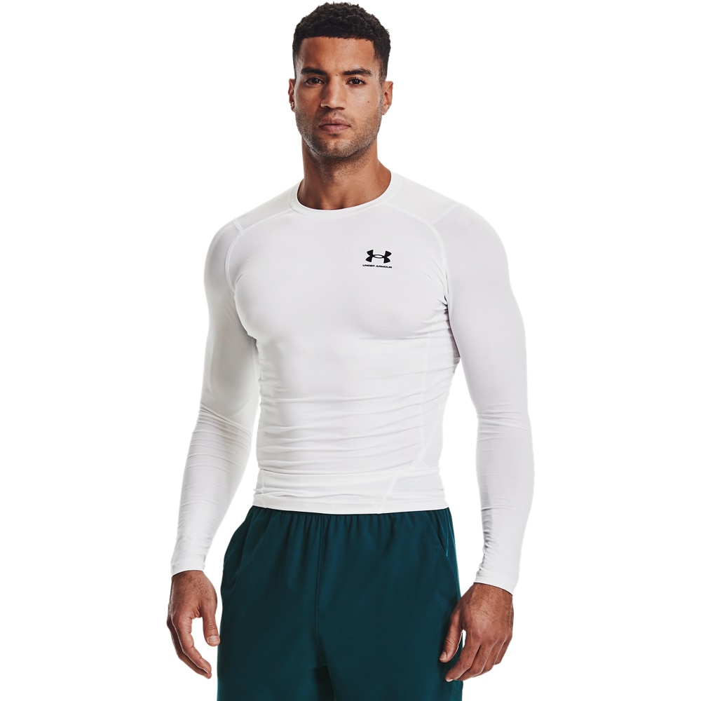 Under Armour Trainingsshirt "UA HG ARMOUR COMP LONG SLEEVE" Langarm-Ausführung, mit Rundhalsausschnitt, schnell trocknend