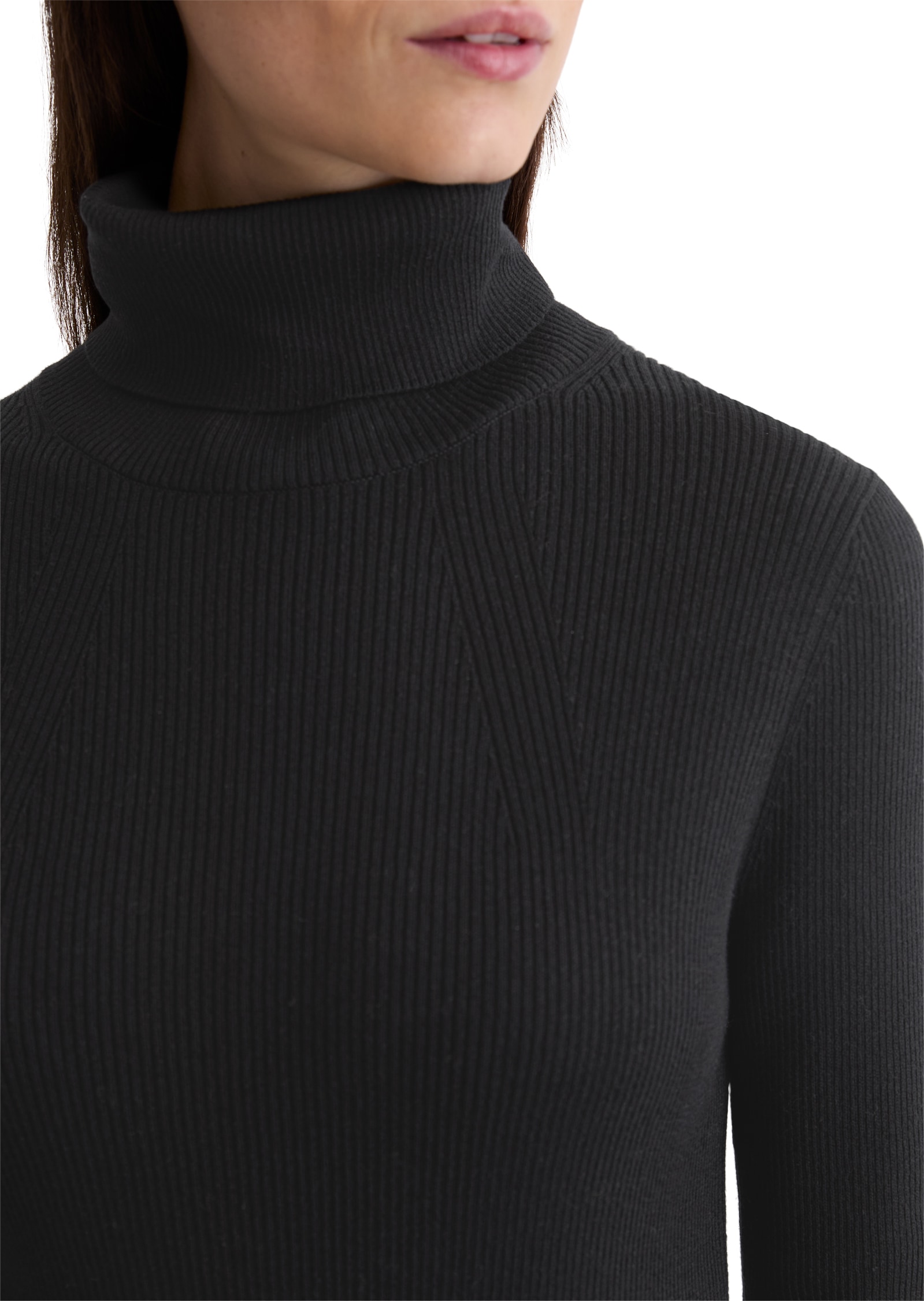 Marc O'Polo Rollkragenpullover slim aus Organic Cotton
