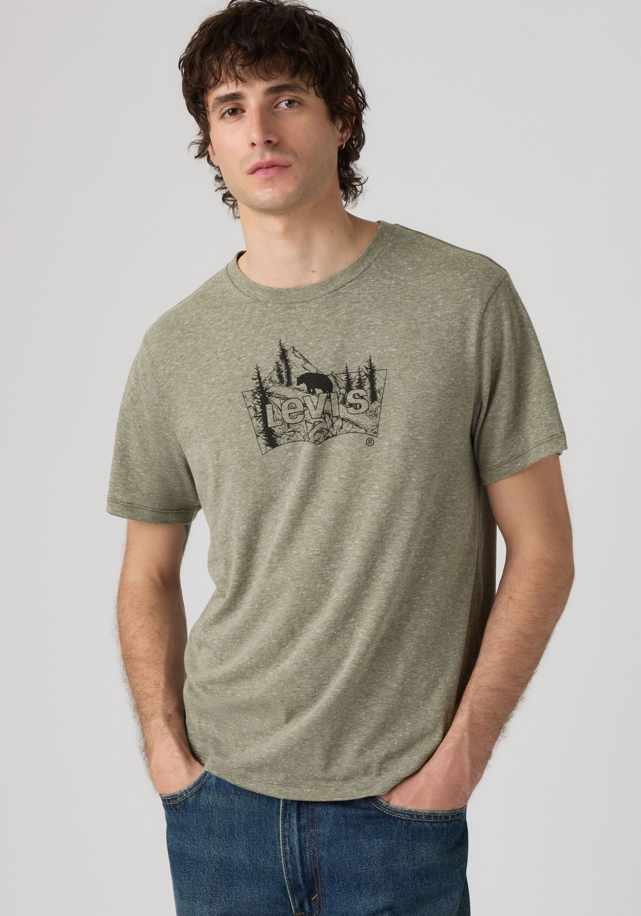 Levis T-Shirt "Batwing Logo Tee" mit Logo-Front-Print