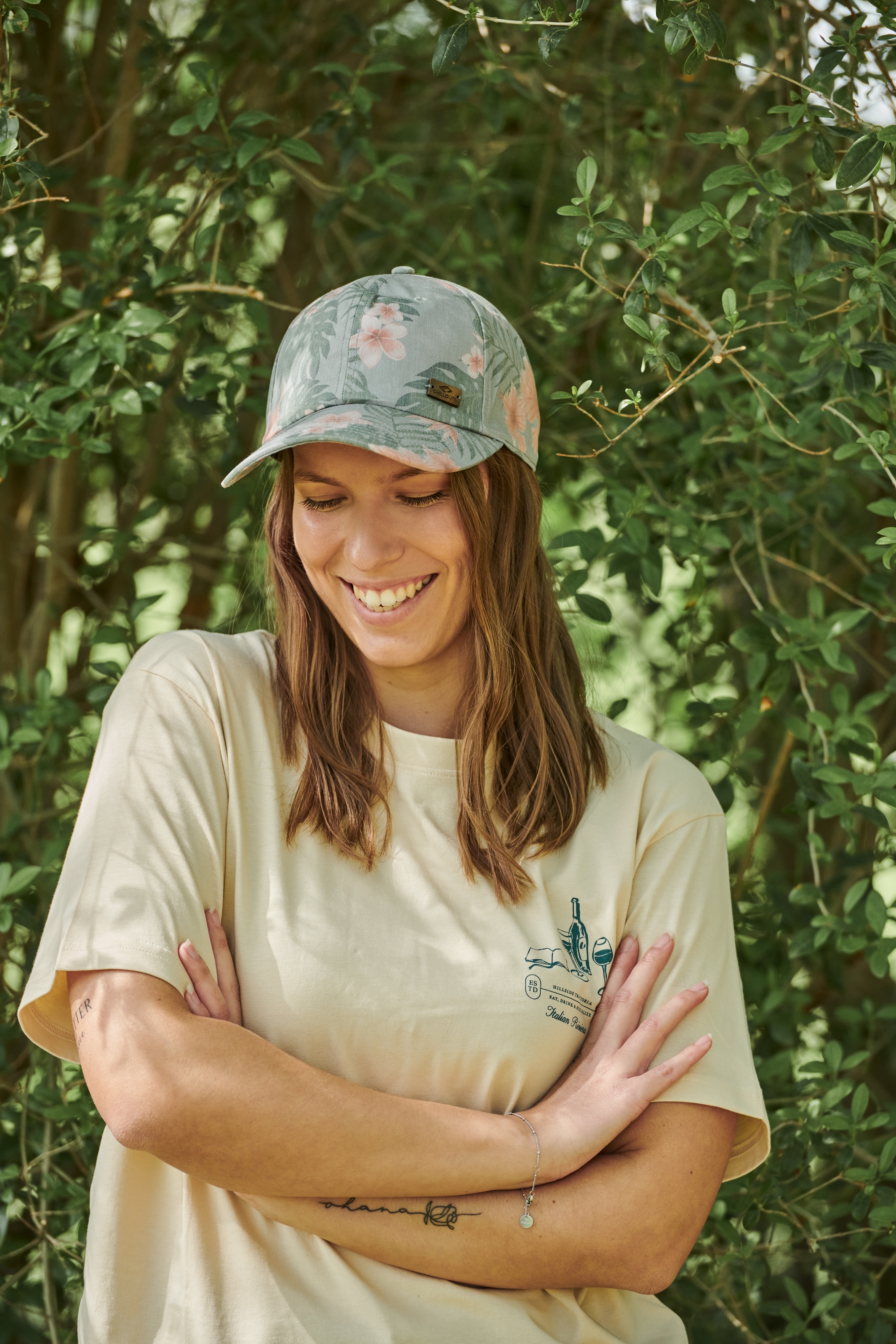 chillouts Baseball Cap »Waimea Hat« mit tropischem Muster & verstellbar für lässige Strand-Vibes