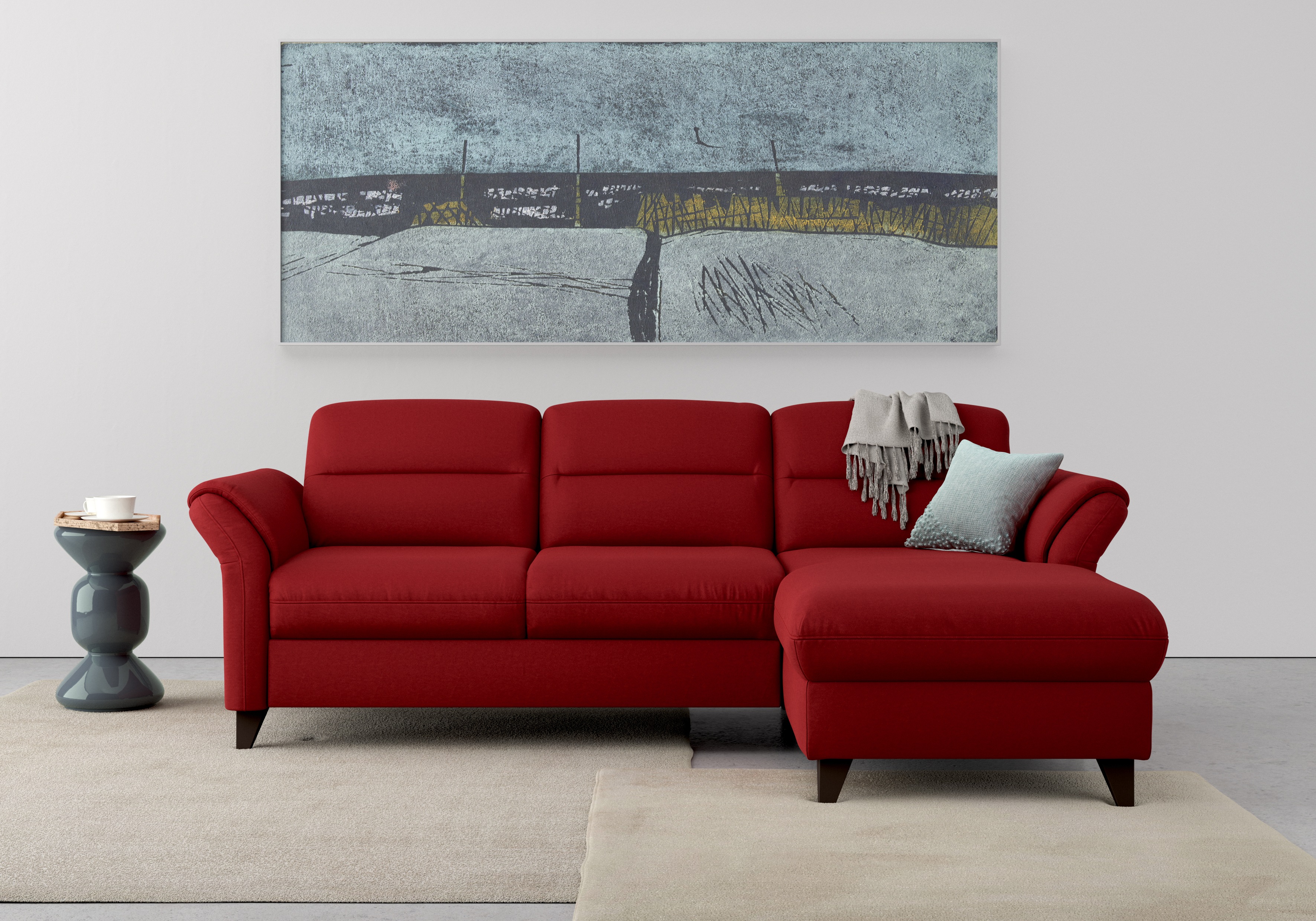 Thumbnail - sit&more Ecksofa "Mellum L-Form", Federkern, wahlweise mit Bettfunktion, Bettkasten und Armteilfunktion