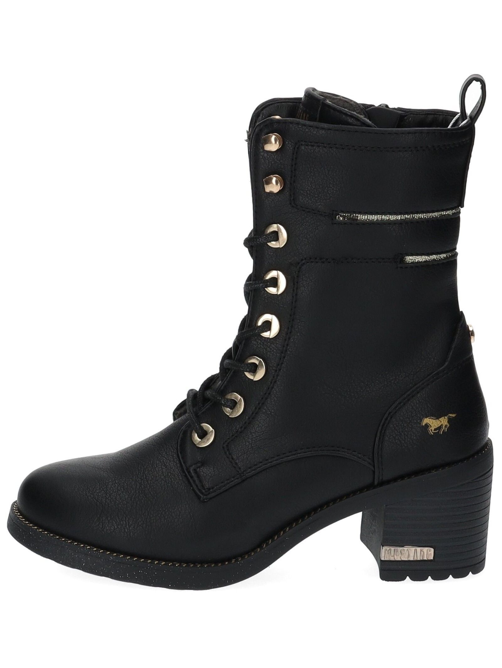 Mustang Shoes Schnürstiefelette »Mustang Shoes Stiefelette Lederimitat«