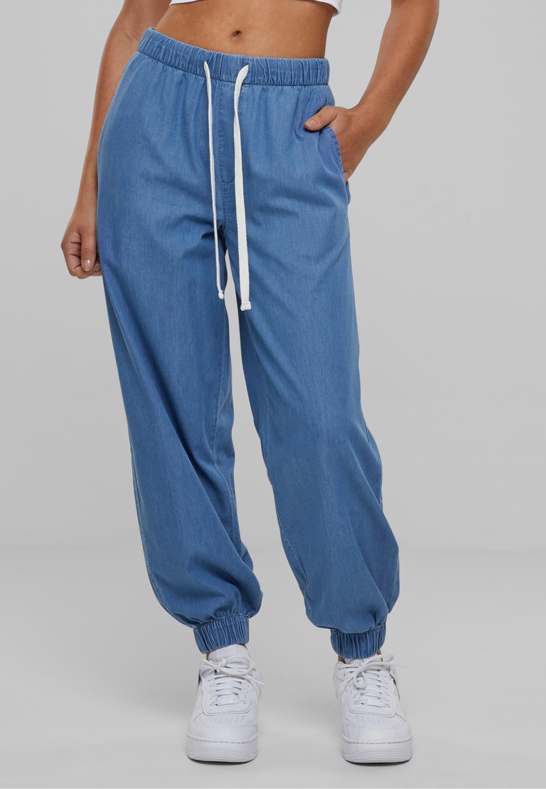 URBAN CLASSICS Jogginghose »Urban Classics Damen Ladies Light Denim Jogpants«, (1 tlg.)