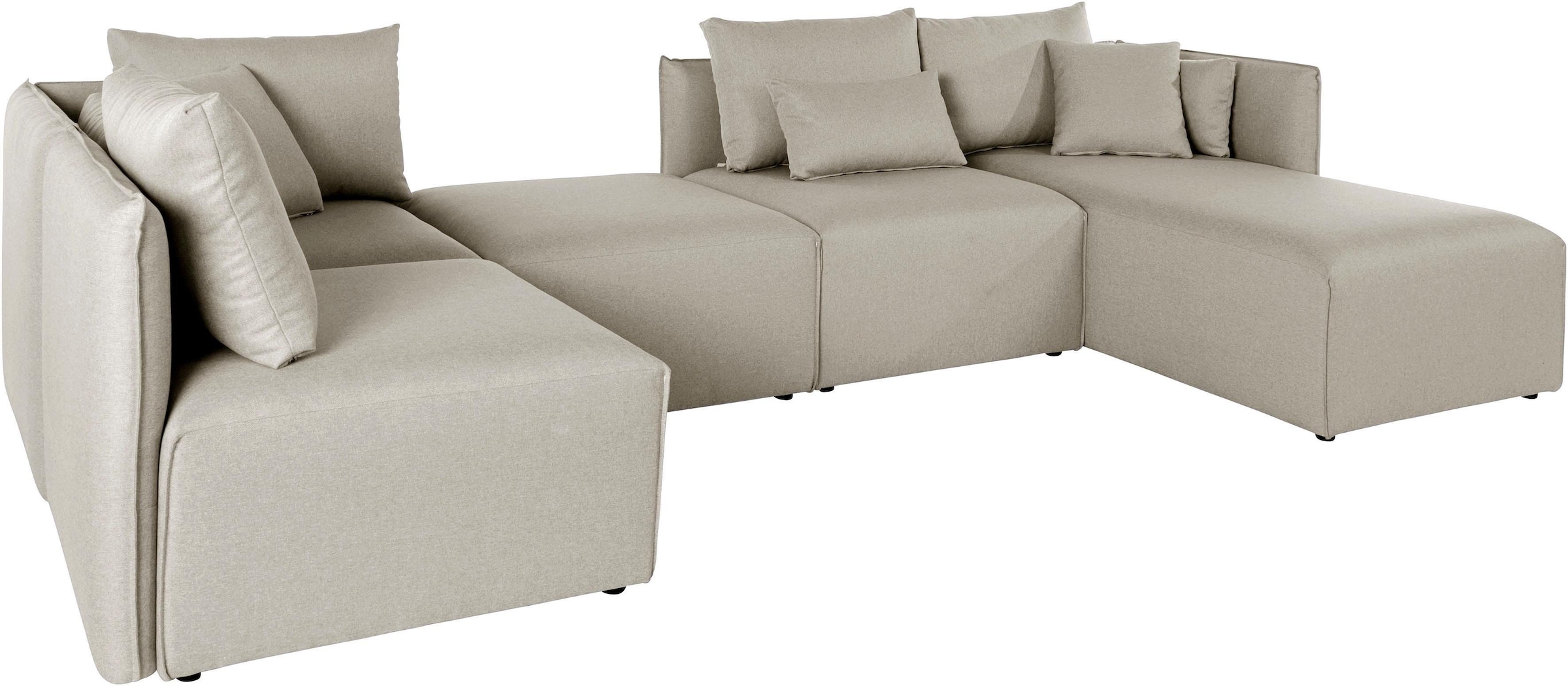 OTTO home Wohnlandschaft "Nöre U-Form" 5 Teile, in vielen Bezugsqualitäten günstig online kaufen