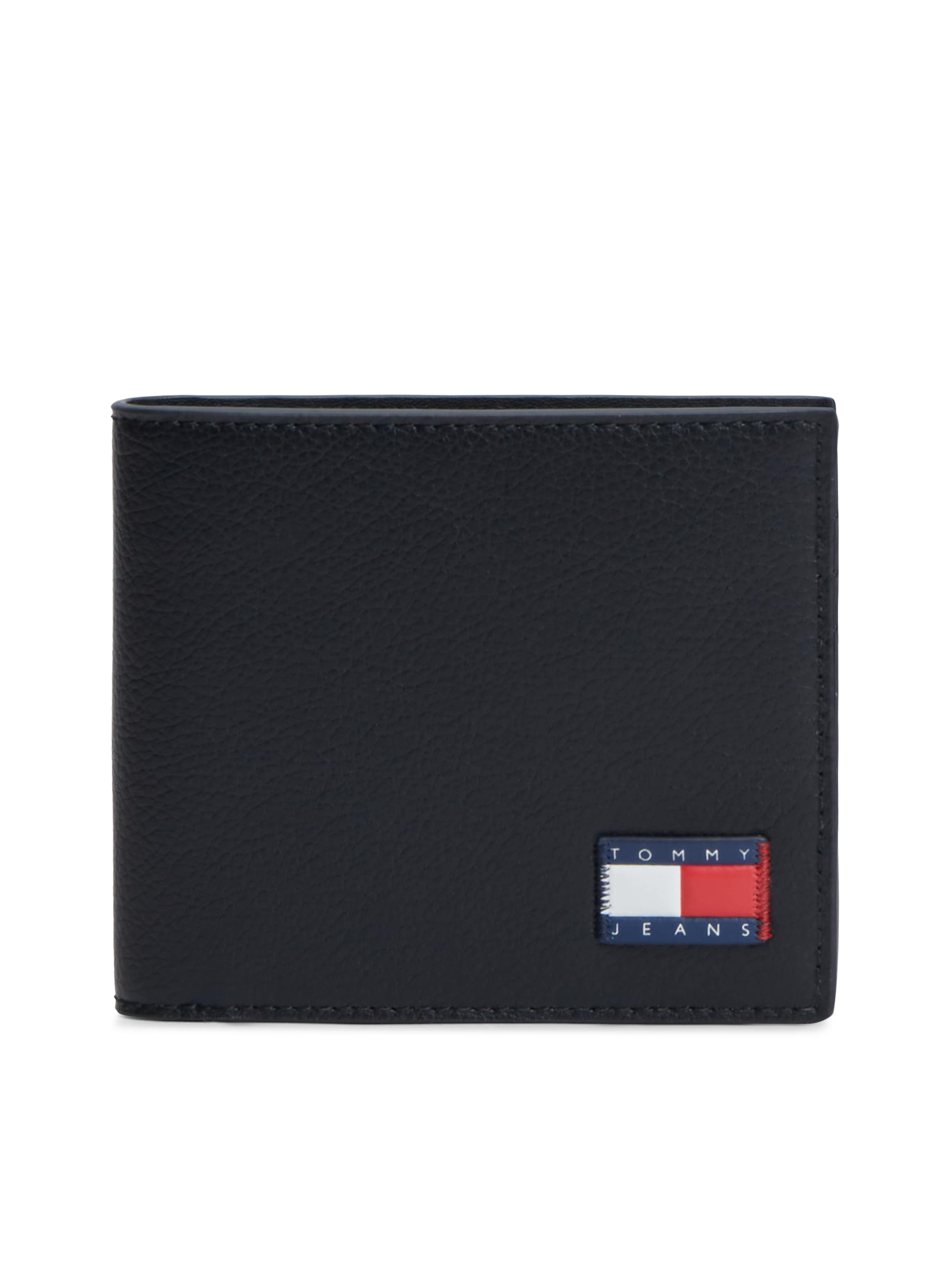 Tommy Jeans Geldbörse "TJM HERITAGE LEATHER CC WALLET" Unisex Geldbeutel, Portemonnaie mit Logo-Aufnäher