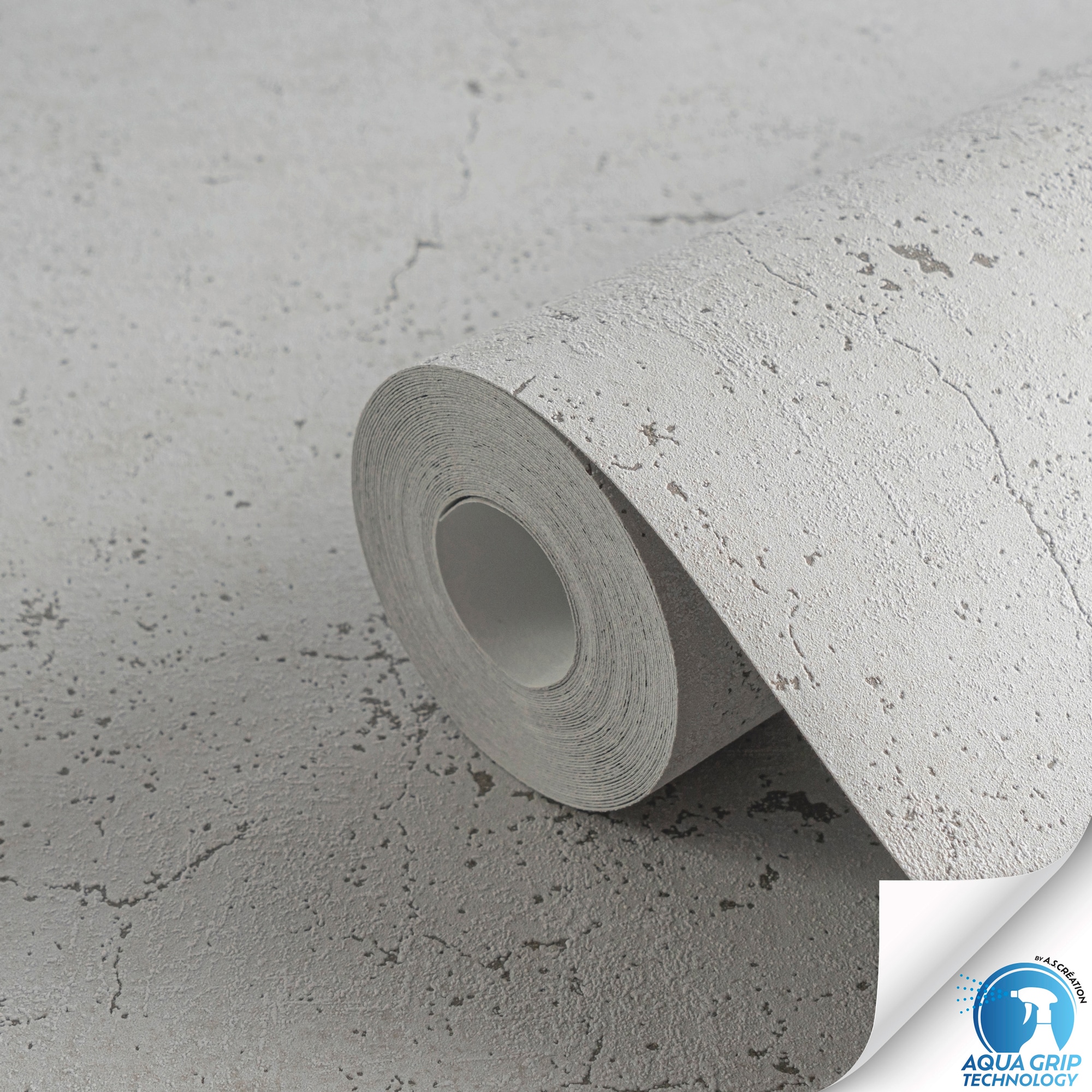 living walls Vliestapete »DesignDrop vorgeleimte Tapete Unitapete Grau einfarbig« matt strukturiert Vliestapete vorgekleistert einfarbig für Schlafzimmer Wohnzimmer Büro