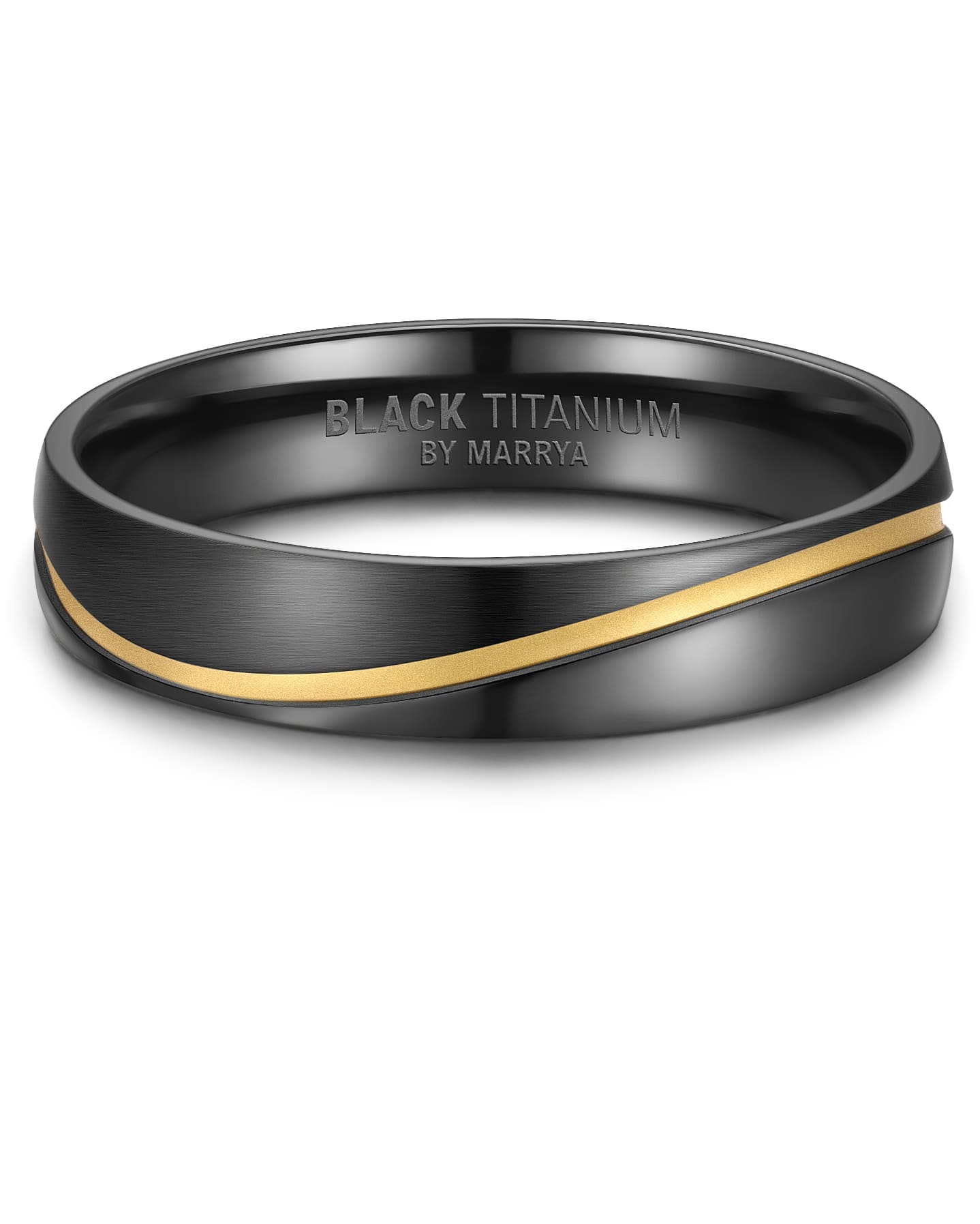 Marrya Verlobungsring »BLACK TITANIUM by MARRYA«