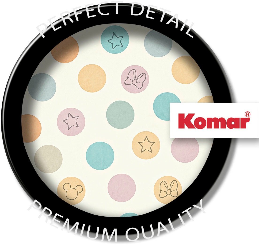 Komar Fototapete »Digitaldruck Vlies - Disney Pastel Confetti - Größe 400 x 250 cm«, bedruckt, Kinderzimmer